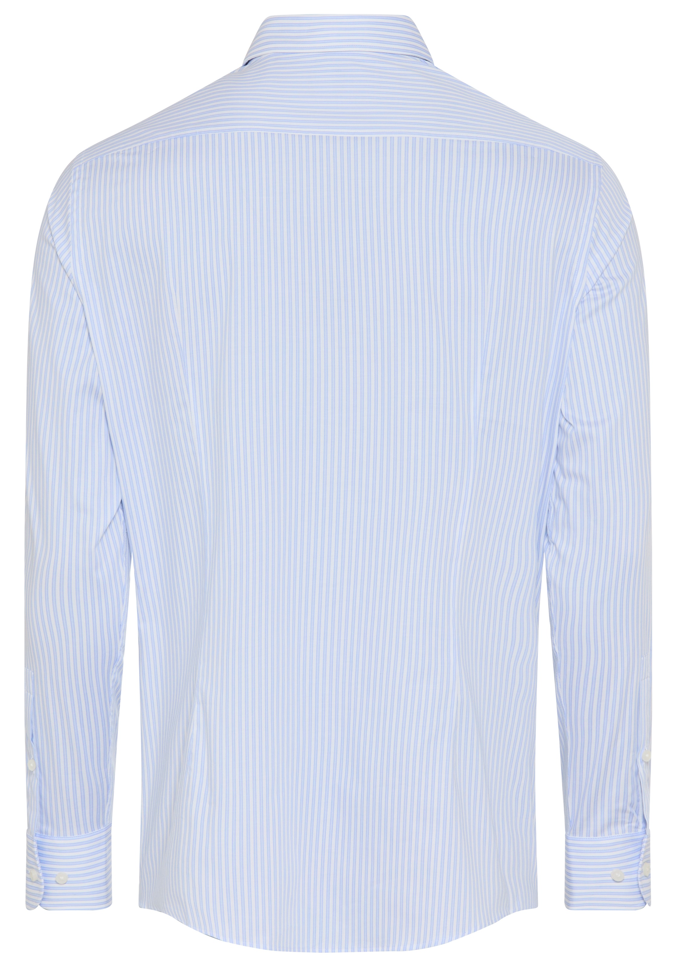 BOSS Businesshemd Kentkragen, Regular Fit, gestreift, Baumwollmischung