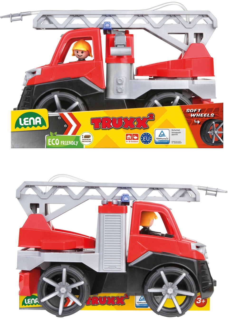 Lena® Spielzeug-Feuerwehr »TRUXX²«, inklusive Spielfigur, Made in Europe