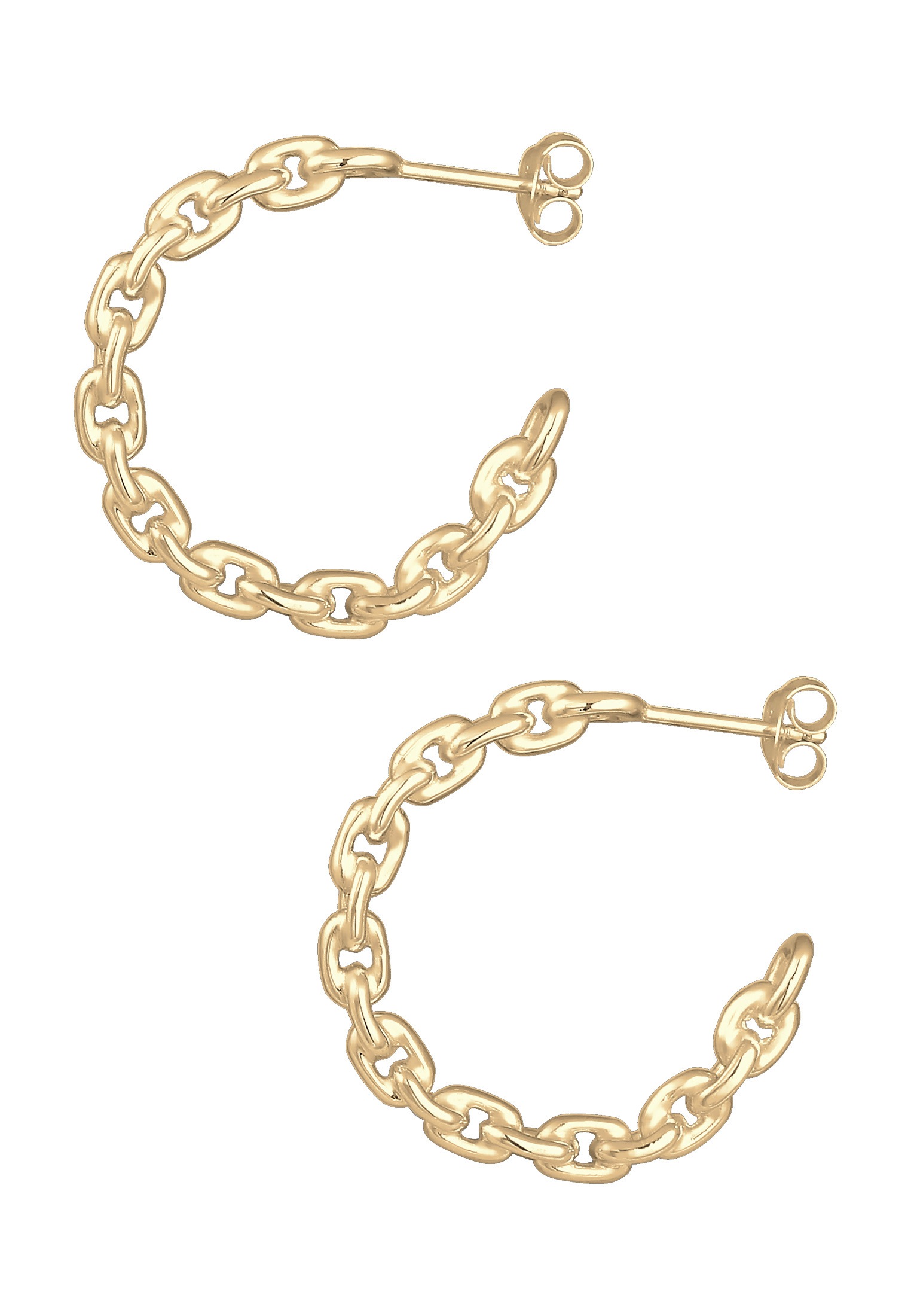 Elli Paar Creolen »Ohrringe Creolen Glieder Design 925 Sterling Silber«