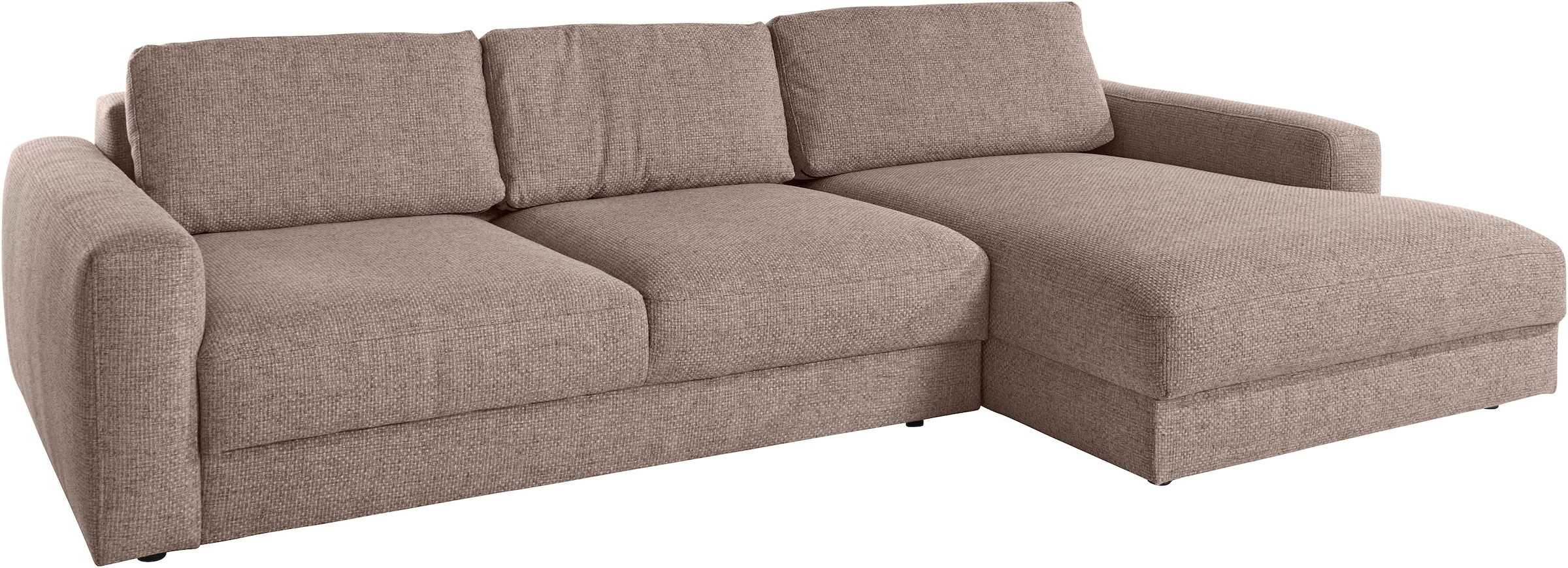 Places of Style Ecksofa »Bloomfield, L-Form«, extra tiefe Sitzfläche, wahlweise mit Sitztiefenverstellung