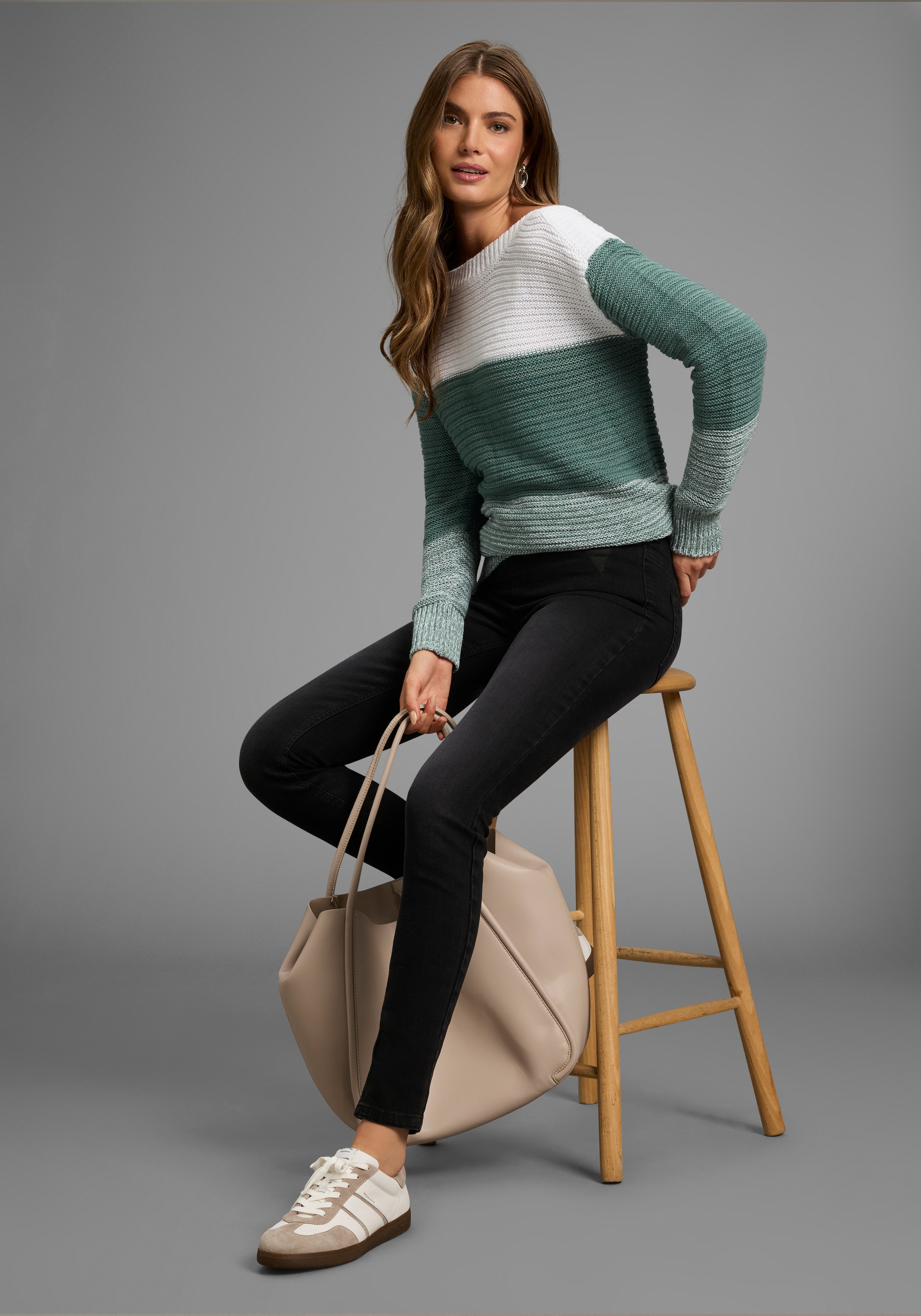 Laura Scott Streifenpullover, im Strukturstrick - NEUE KOLLEKTION