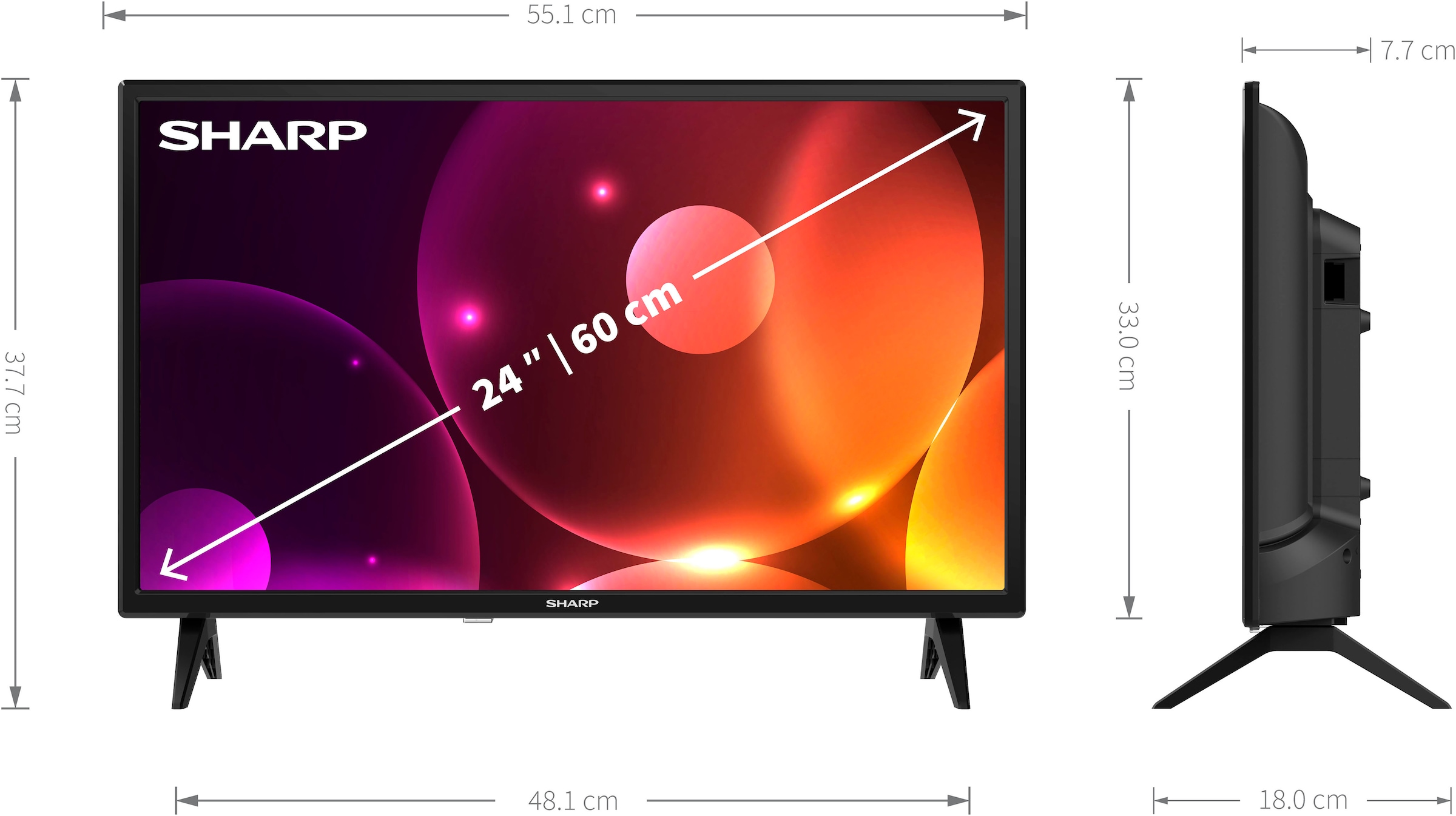 Sharp LED-Fernseher »1T-C24FAx«, HD ready