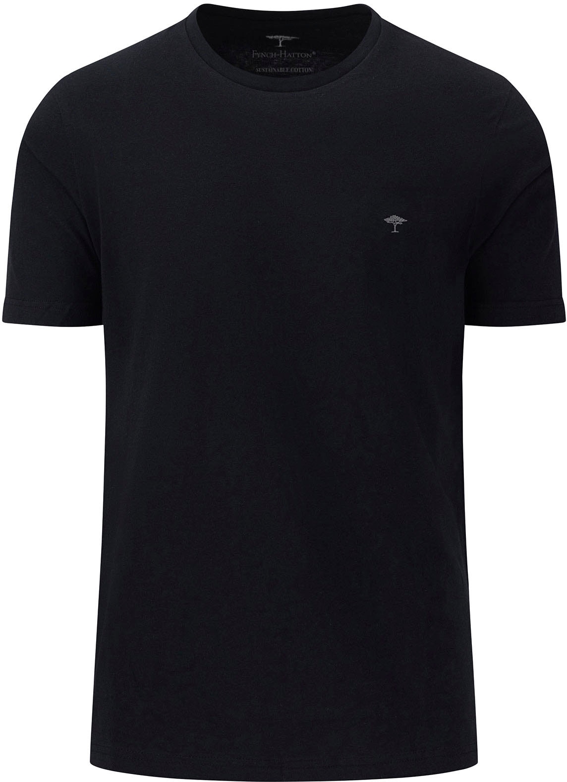FYNCH-HATTON T-Shirt »FYNCH-HATTON Basic T-Shirt«, (1 tlg.), unifarben