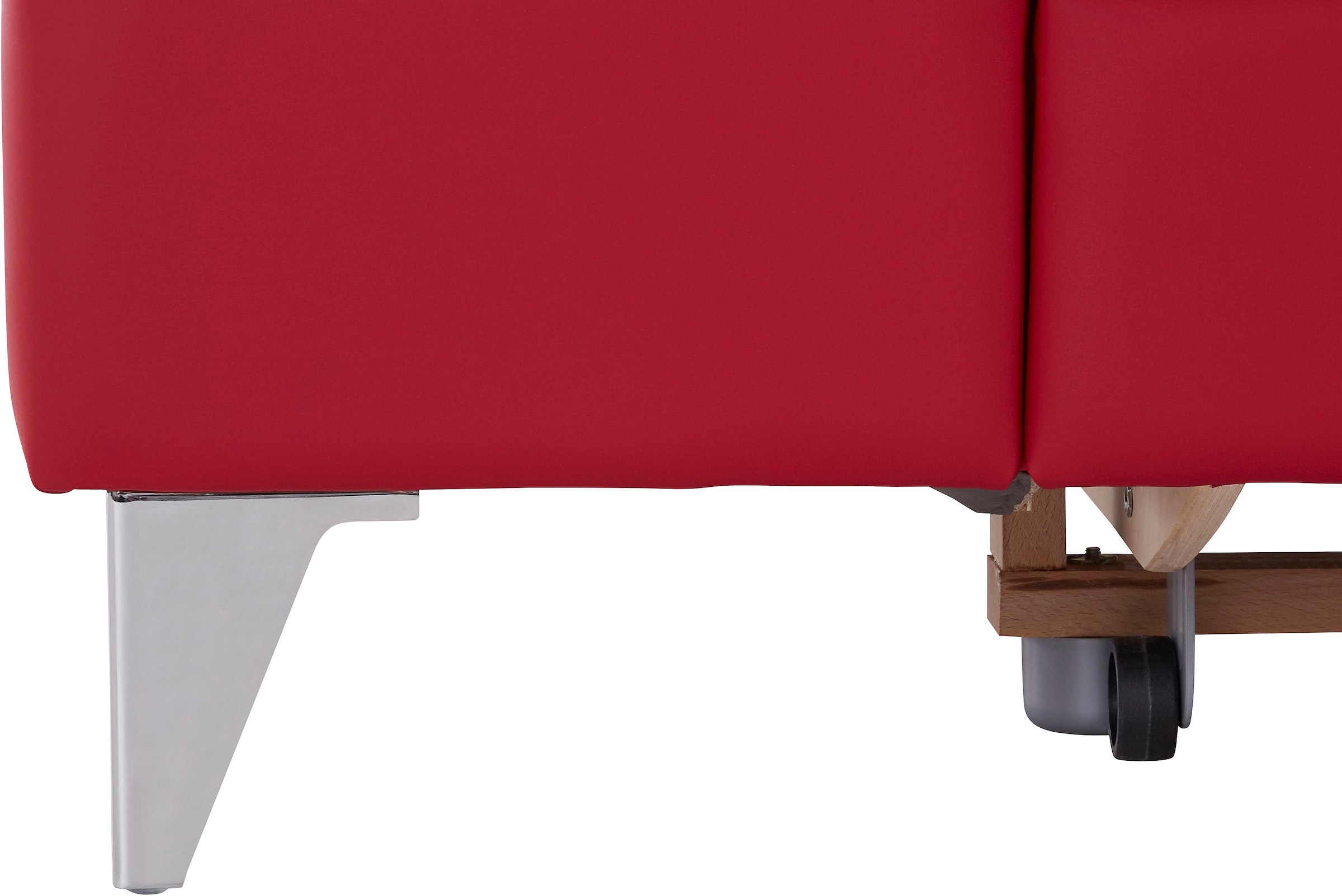 COTTA Ecksofa »Caluso L-Form«, mit Kopfteilverstellung, wahlweise mit Bettfunktion & Bettkasten