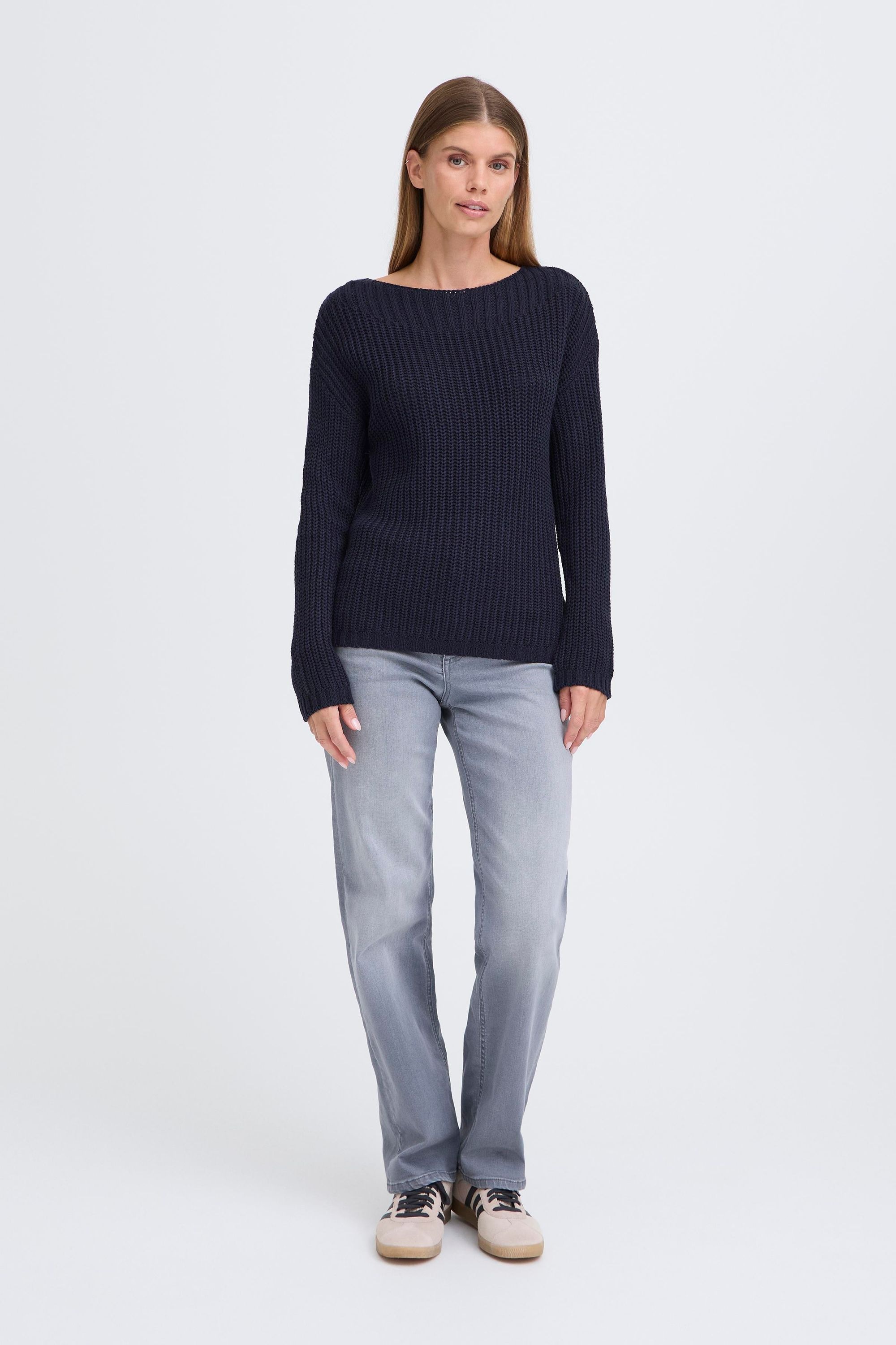 OXMO Strickfleece-Pullover »Strickpullover OXKanna«