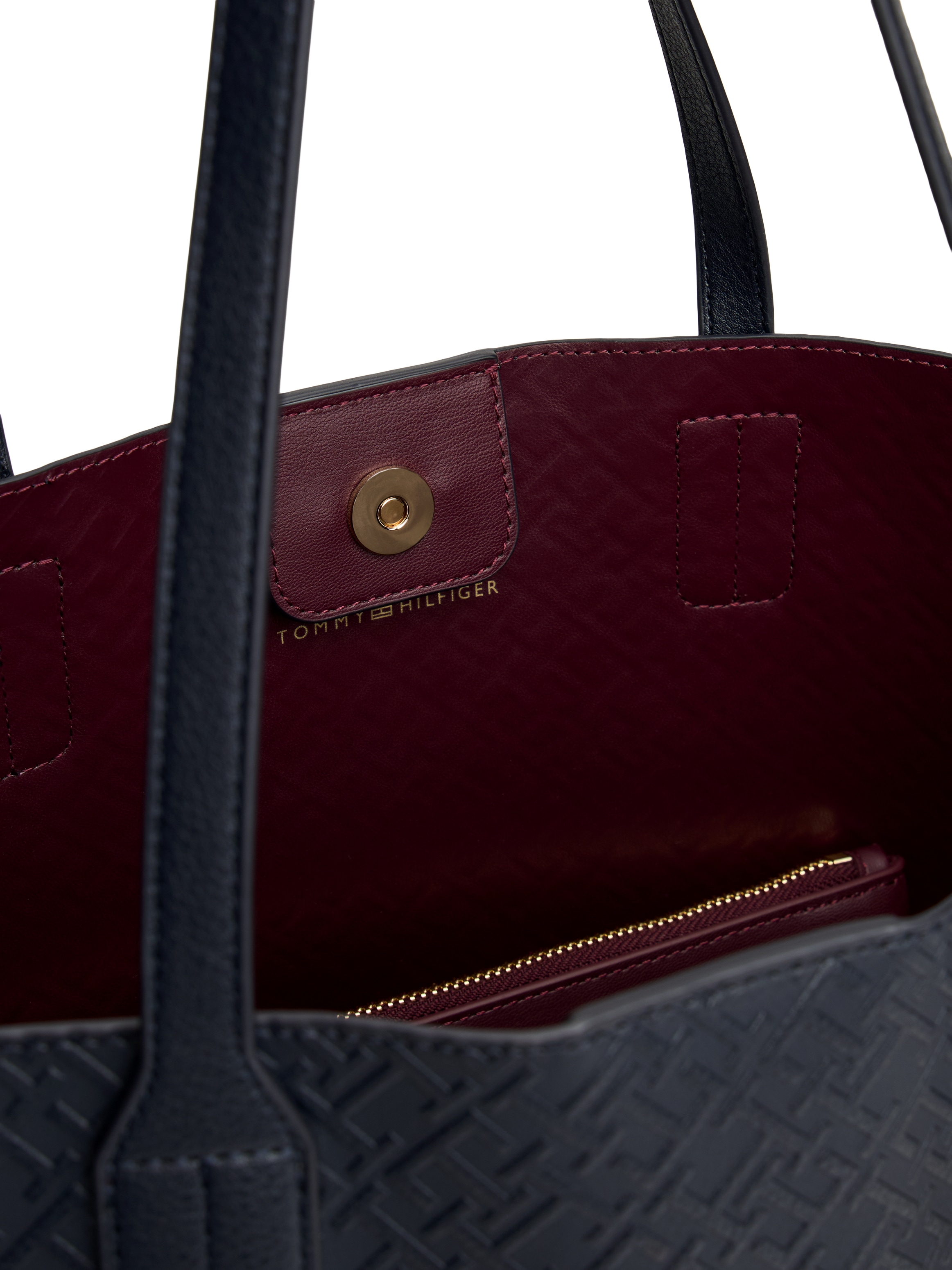 Tommy Hilfiger Tragetasche »TH ICON TOTE MONO« , Damen Schultertasche, Businesstasche mit doppeltem Tragegriff