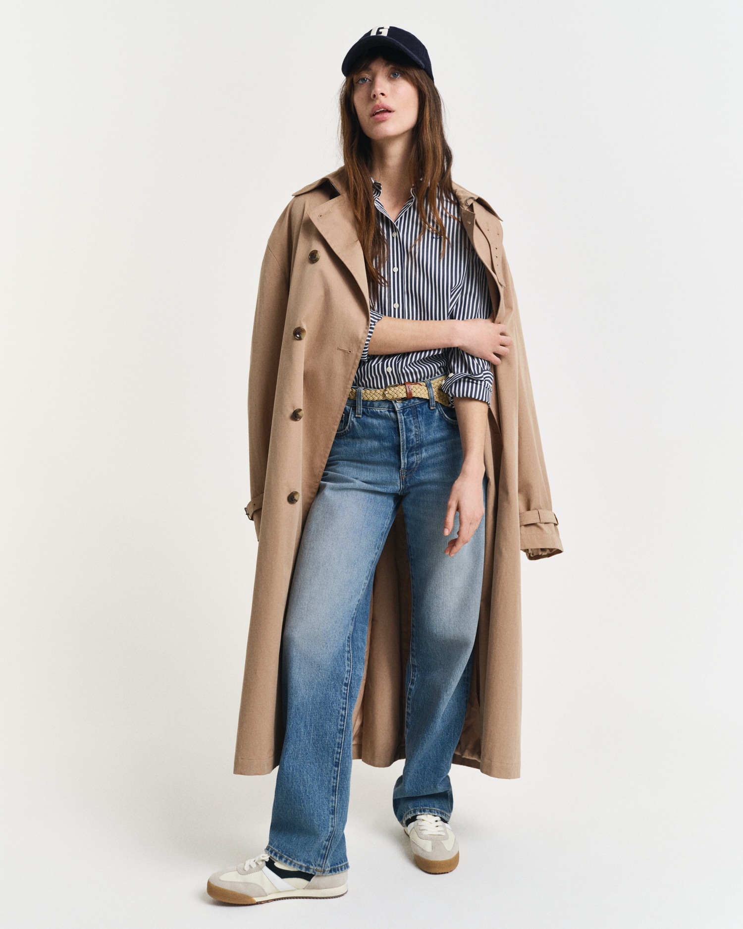 Gant Hemdbluse »REG POPLIN STRIPED SHIRT«, mit einer kleinen Logostickerei auf der Brust