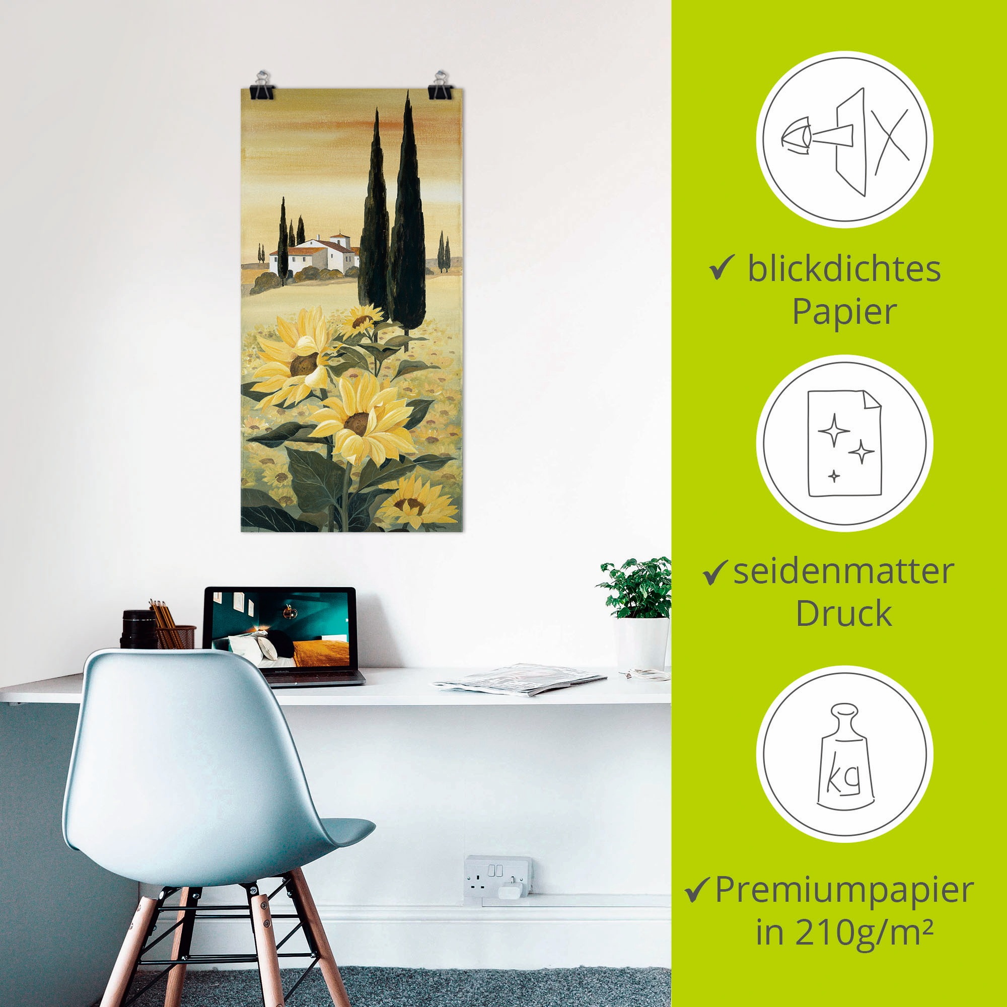 Artland Wandbild »Südliche Weite«, Blumen, (1 St.), als Leinwandbild, Poster, Wandaufkleber in verschied. Größen