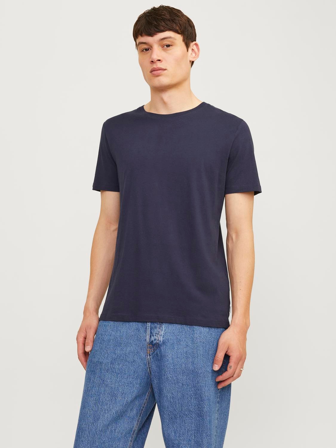 Jack & Jones Rundhalsshirt »JJEORGANIC BASIC TEE SS O-NE 3PK MP NOOS«, (Packung, 3 tlg.)