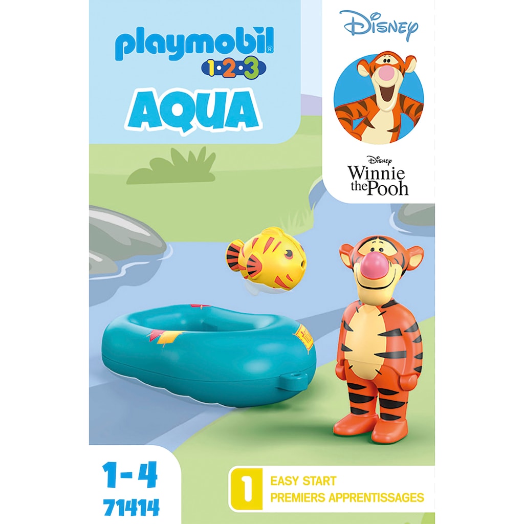 Playmobil® Konstruktions-Spielset »1.2.3 & Disney: Tiggers Schlauchbootfahrt (71414)«, (3 St.)