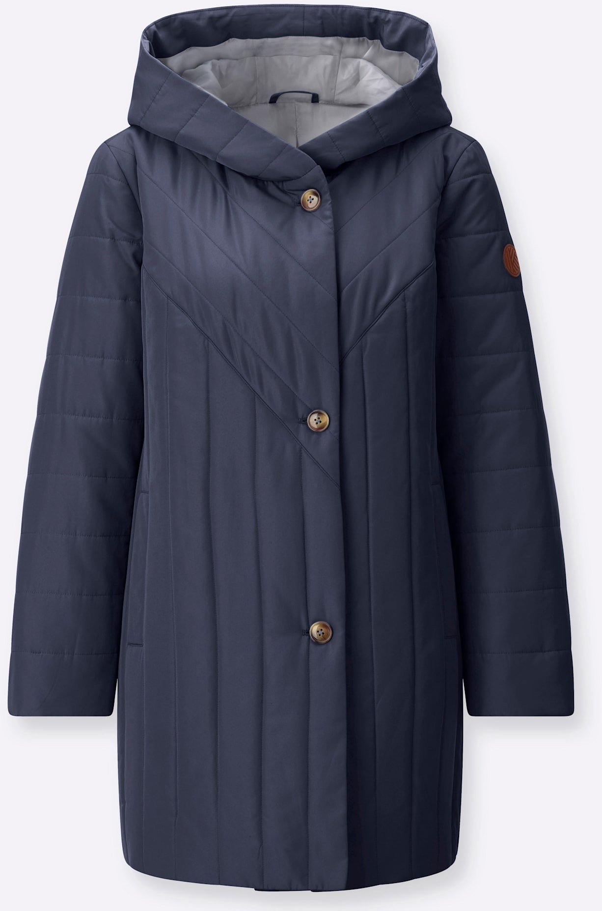 Classic Basics Steppjacke mit Kapuze