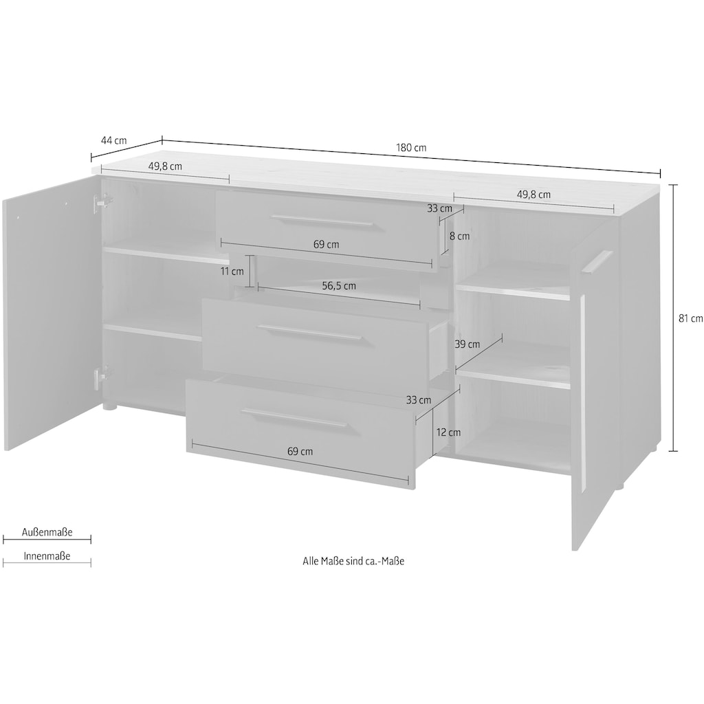 Innostyle Sideboard »Loft Two«