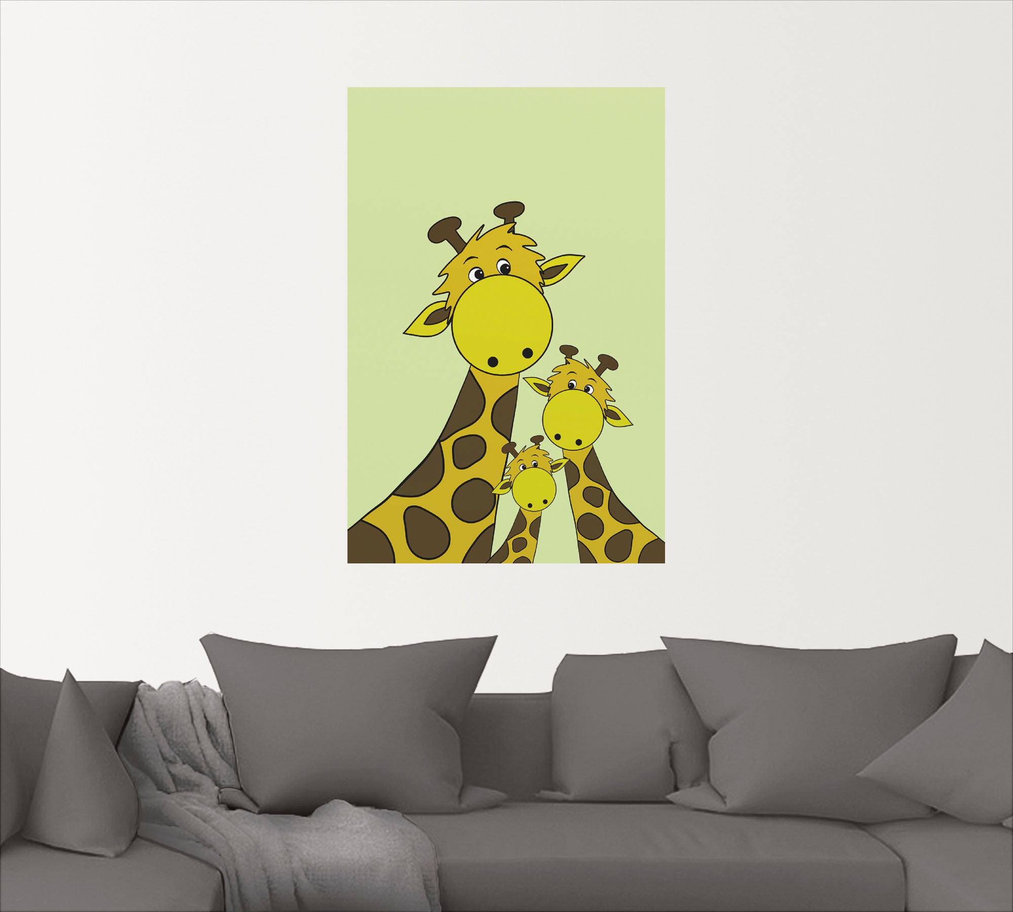 Artland Wandbild »Giraffen«, Tiere, (1 St.), als Alubild, Leinwandbild, Wandaufkleber oder Poster in versch. Größen