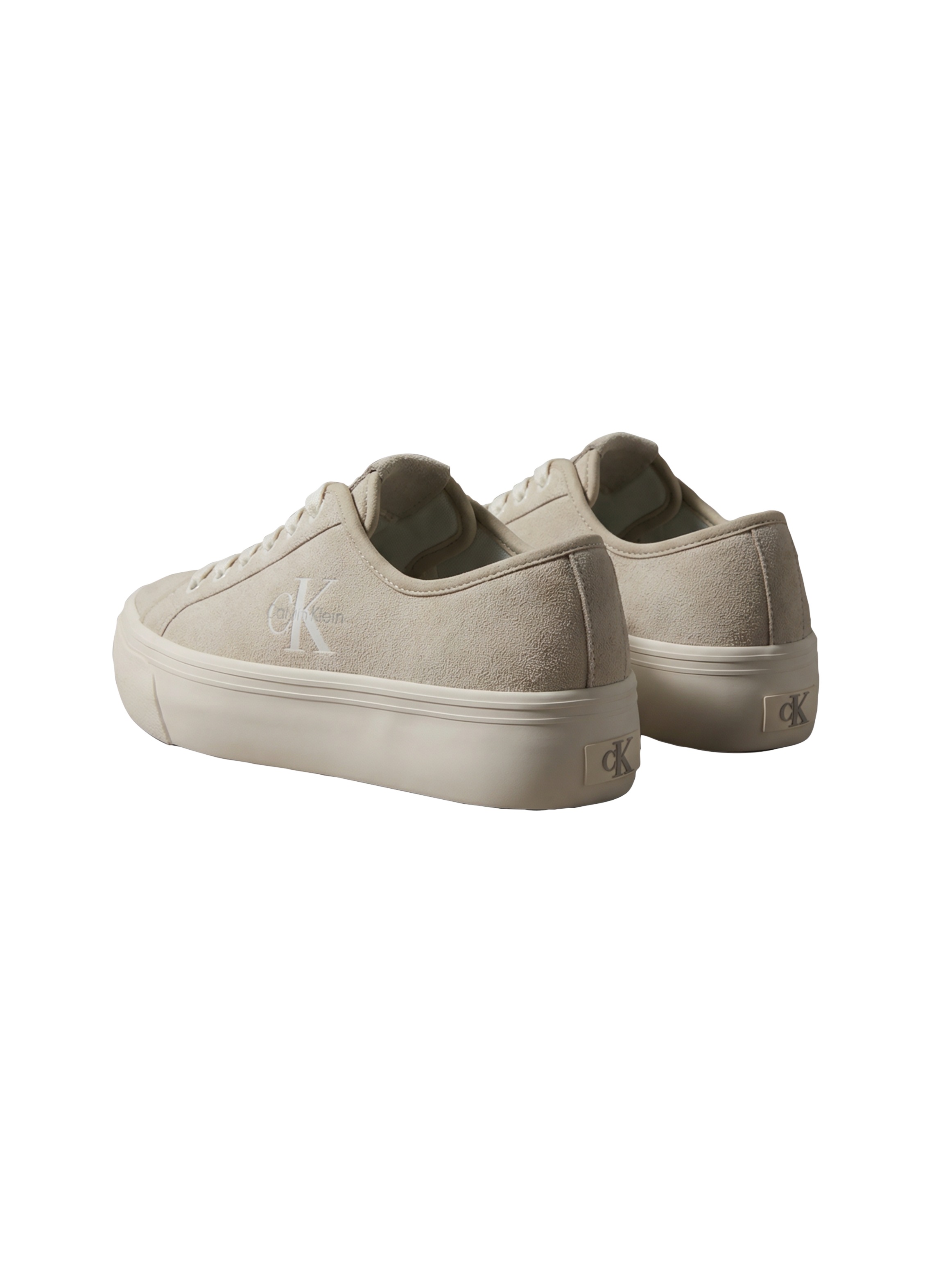 Calvin Klein Plateausneaker »VULC FLATF LACEUP SUEDE«  Freizeitschuh, Schnürschuh, Halbschuh mit seitlichem  Logoschriftzug