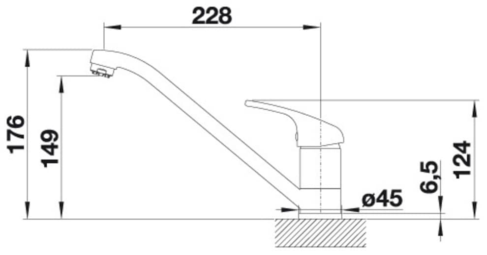 Blanco Küchenarmatur »DARAS« mit leichtgängiger Keramikkartusche