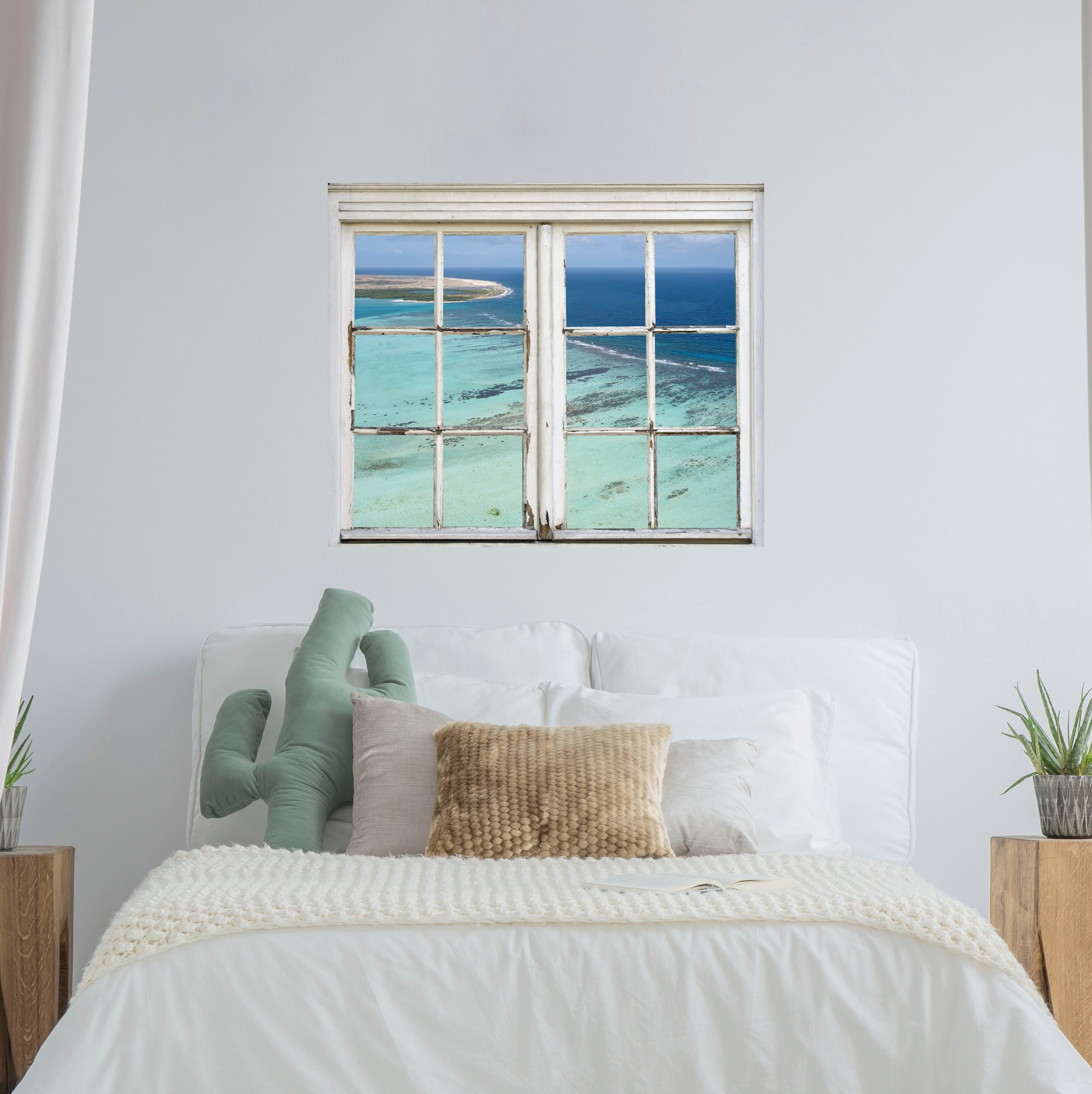 queence Wandsticker »Meer« Wandsticker, Wandbild, selbstklebend, 3D, Fenster