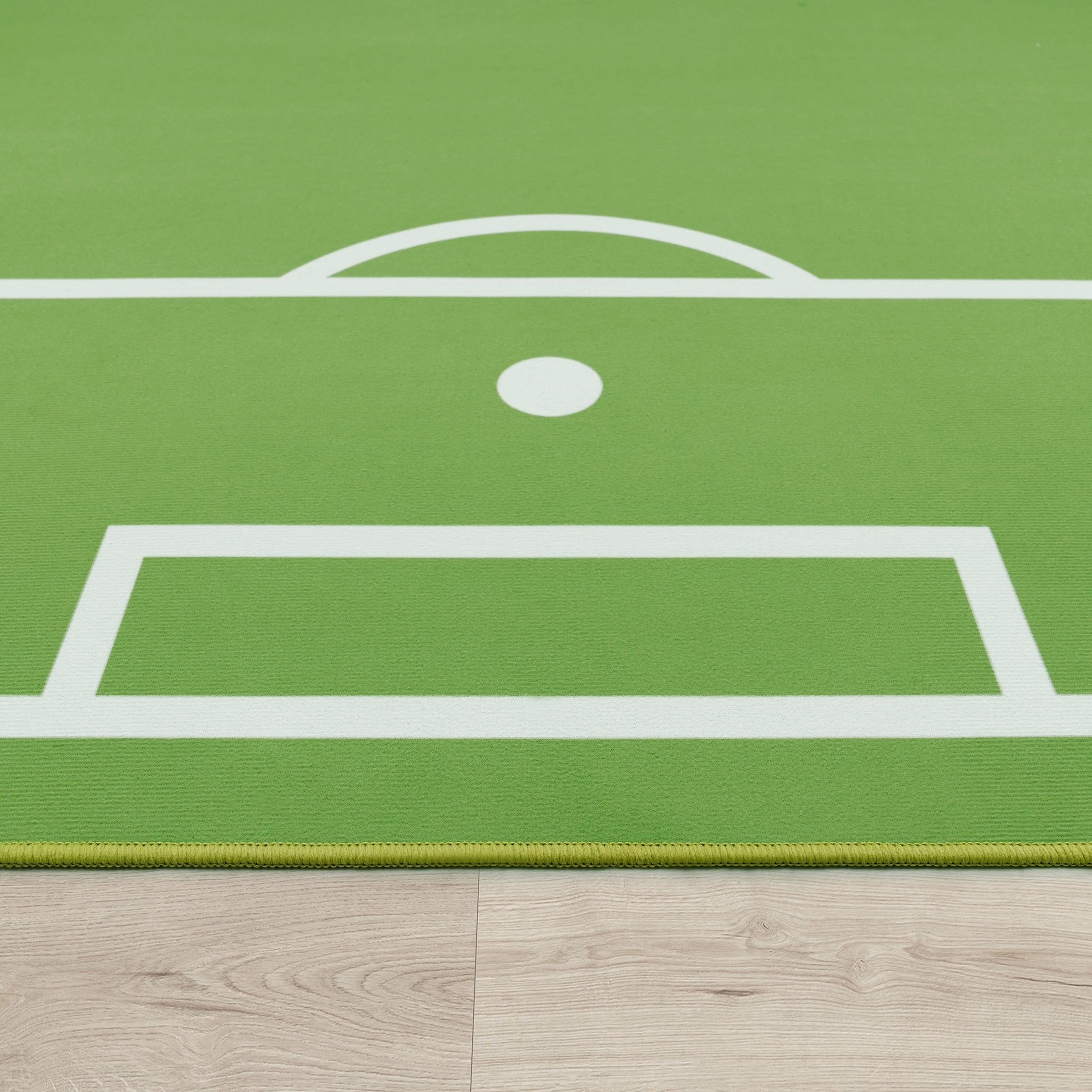 Paco Home Kinderteppich »Bino 568«, rechteckig, 4 mm Höhe, Kurzflor, Spiel-Teppich, Motiv Fußballfeld, Kinderzimmer