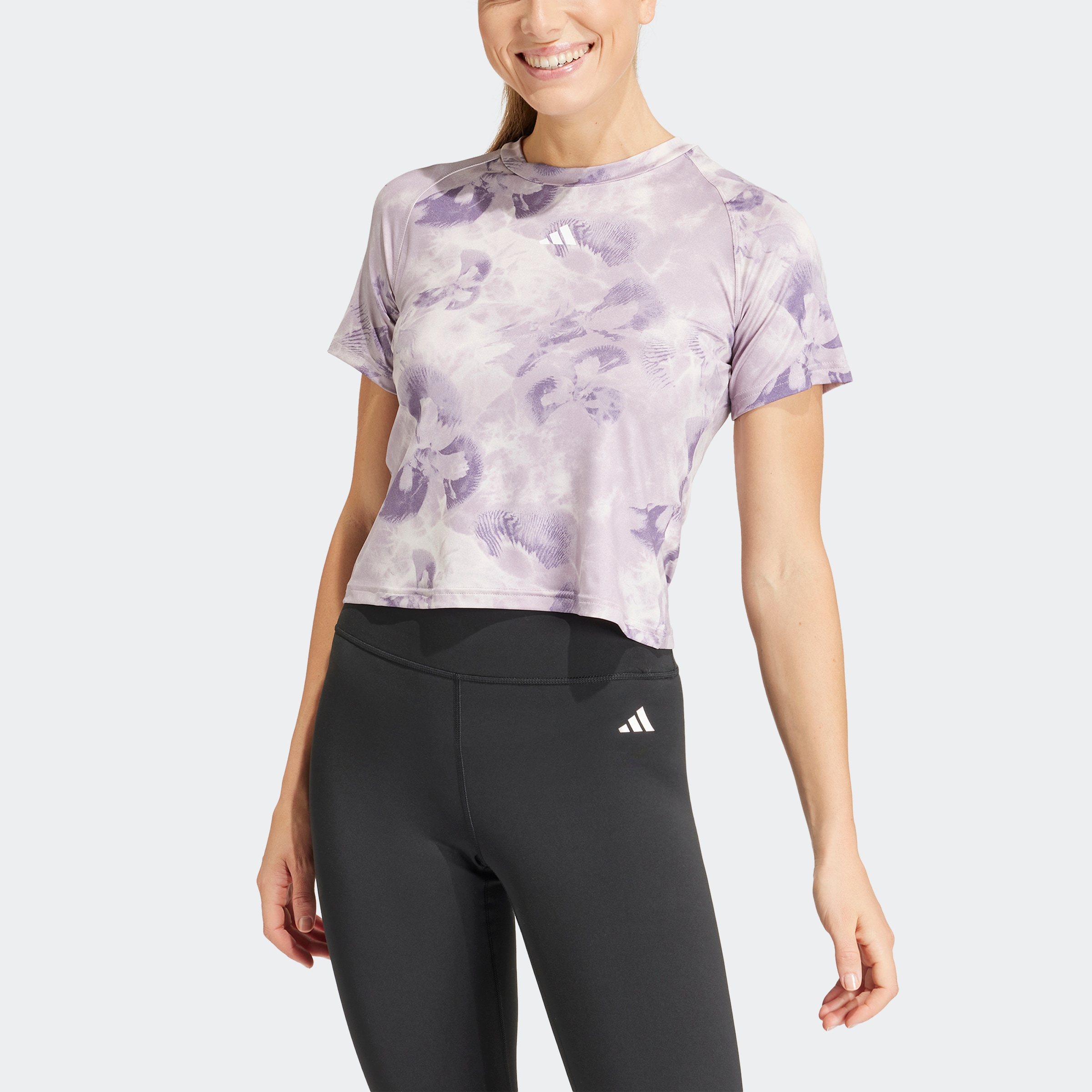 adidas Performance T-Shirt »AOP FLOWER TEE«