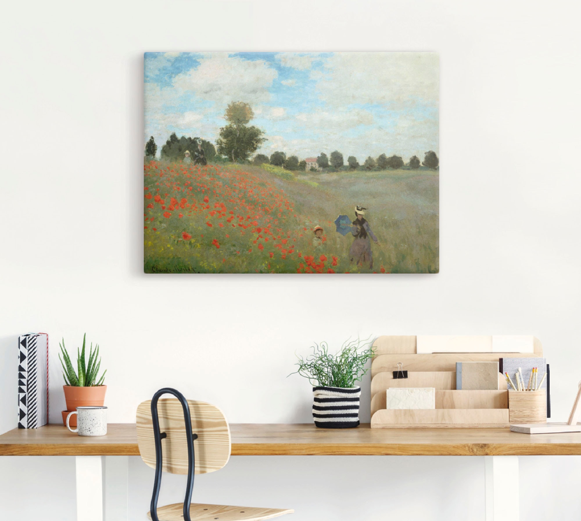 Artland Wandbild »Mohnfeld bei Argenteuil. 1873«, Blumen, (1 St.), als Leinwandbild, Poster, Wandaufkleber in verschied. Größen
