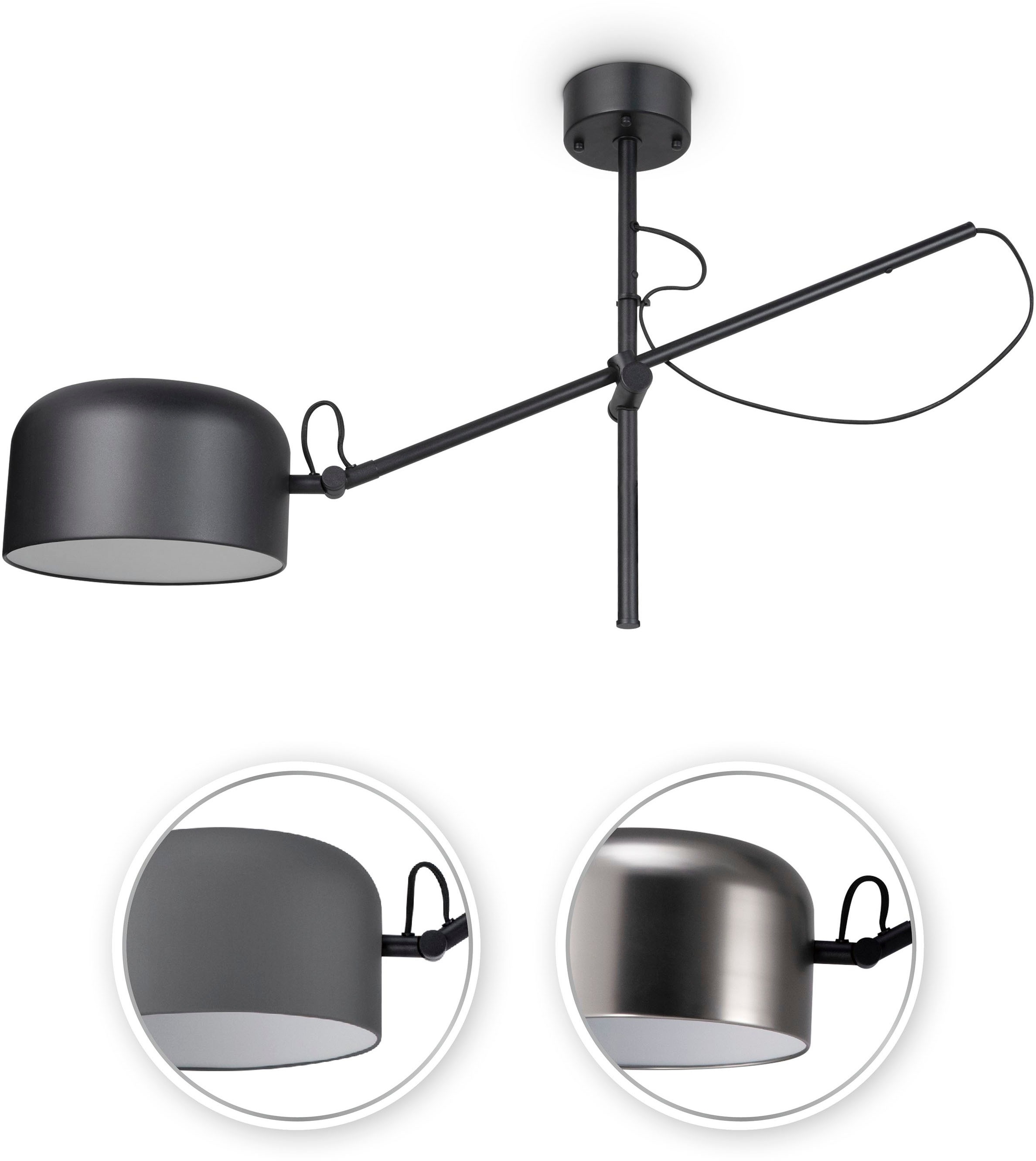 Paco Home Deckenleuchte »BOWL«, 1 flammig, Leuchtmittel E27 | ohne Leuchtmittel
