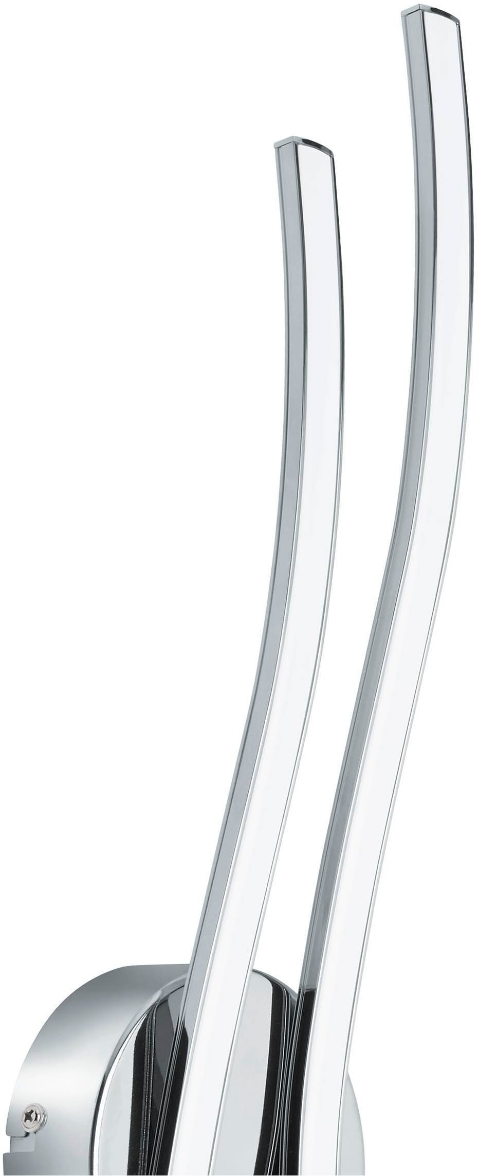 EGLO Wandleuchte »Valmora Wandlampe, Alu und Kunststoff, Wohnzimmerlampe, Flurlampe« LED-Modul 1 Stk. Warmweiß EGLO LED Wandlampe Valmora, Kunststoff, Farbe: Chrom