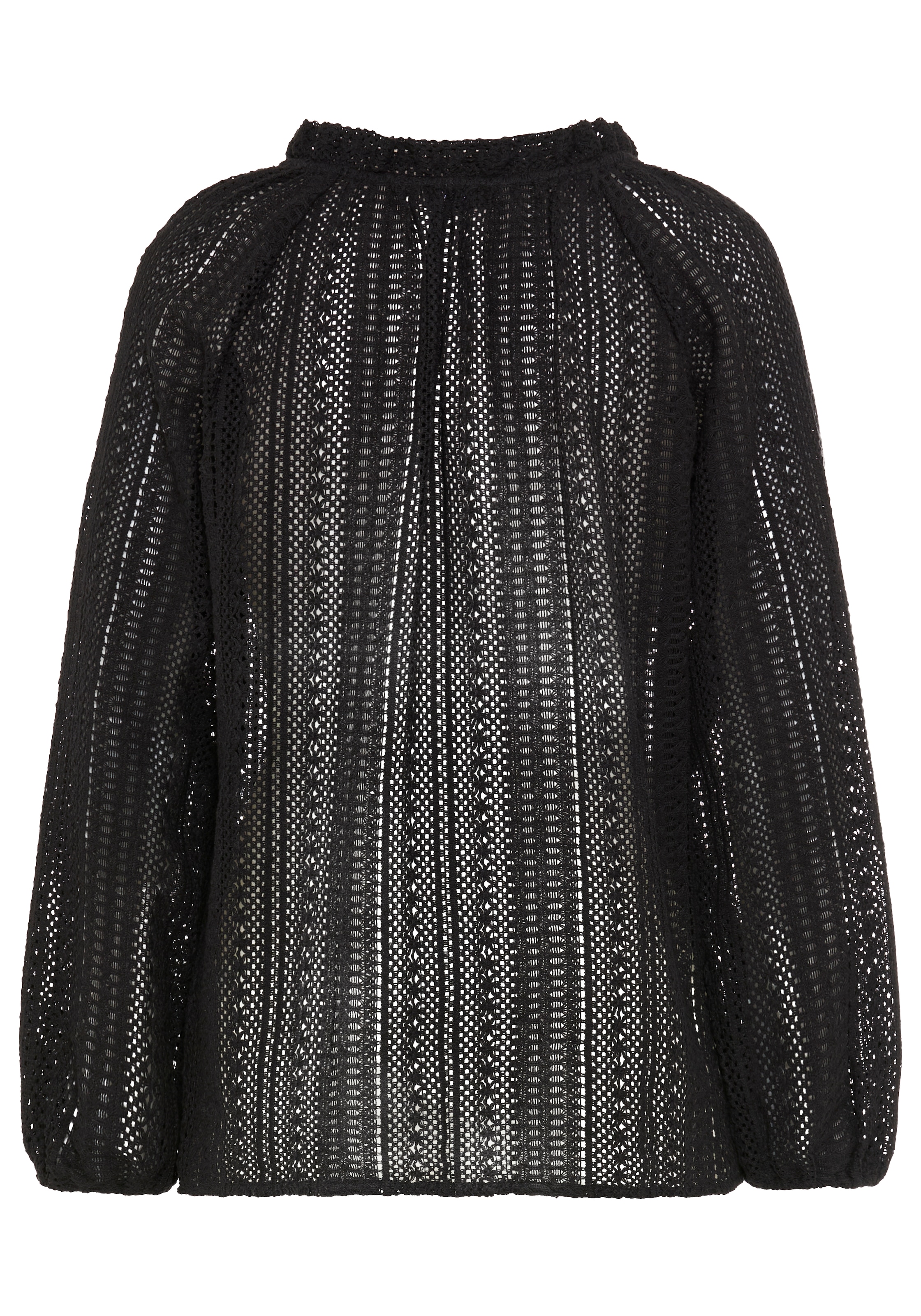 Laura Scott Shirtbluse in Häkeloptik, aus Baumwolle