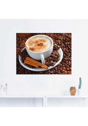 Wandbild »Cappuccino - Kaffee«, Getränke, (1 St.)