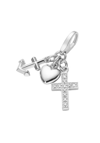 Charm-Einhänger »Charm Glaube Liebe Hoffnung, Silber 925«