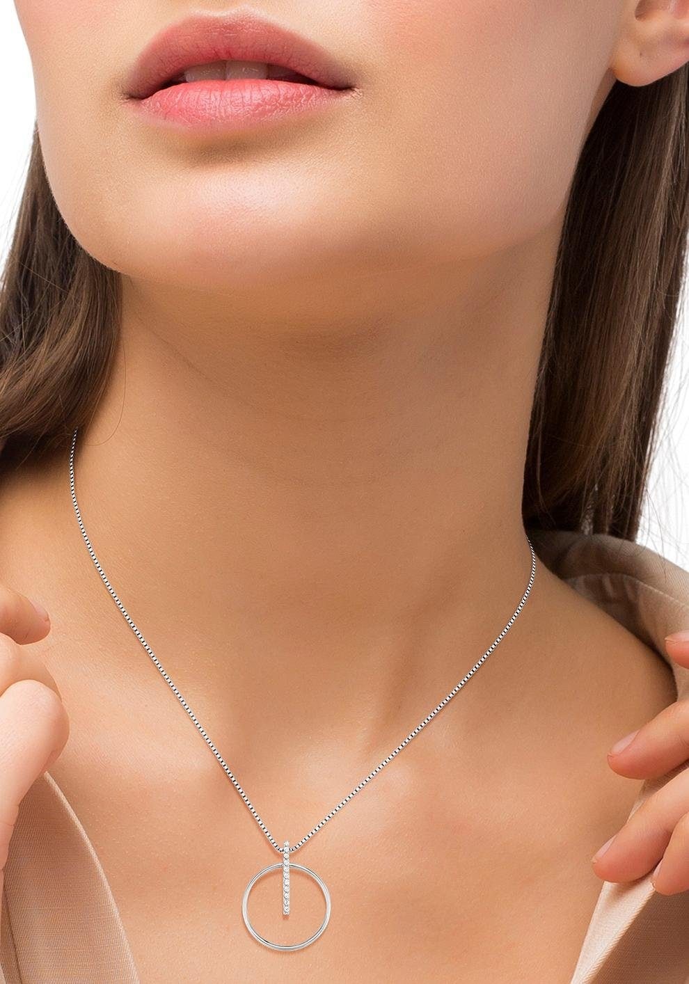 Amor Kette mit Anhänger »2026026«, mit Zirkonia (synth.)