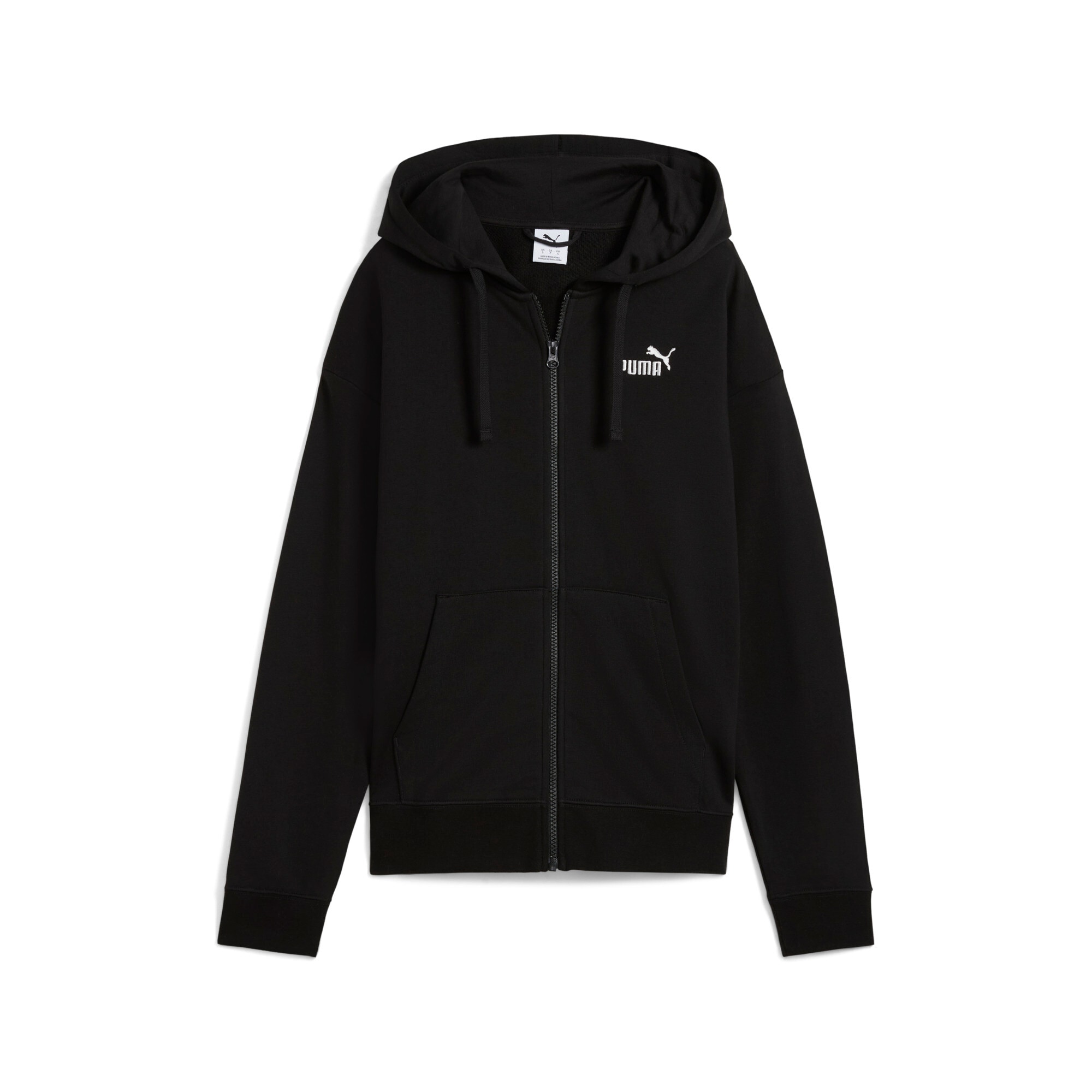 PUMA Kapuzensweatshirt »ESS SMALL NO 1 LOGO COMFORT FULL-ZIP HOODIE TR«, mit verstellbarer Kapuze, mit Kängurutasche, komfortable Passform
