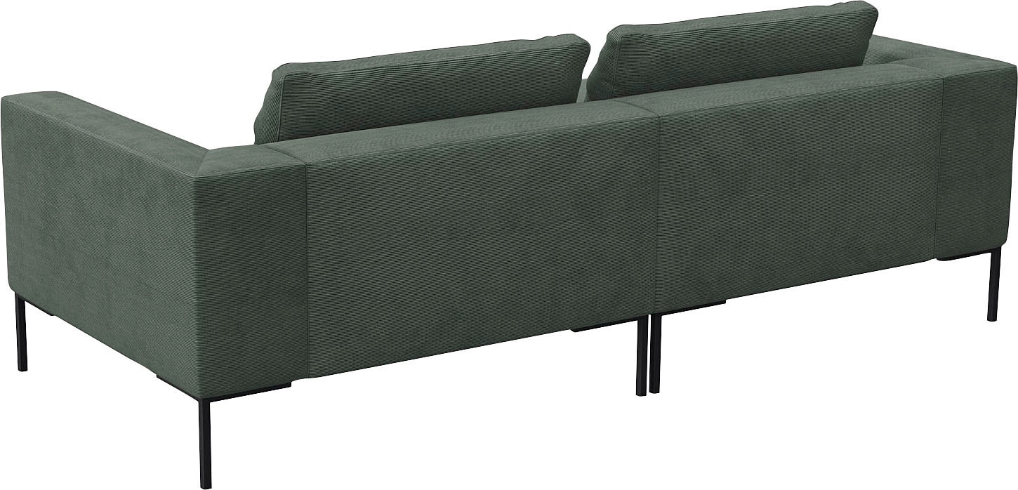 FLEXLUX Ecksofa »Loano, superbequemer Sitzkomfort durch Kaltschaum im Sitz, L-Form«, modernes Sofa, frei im Raum stellbar, lose Kissen, hoher Fuß