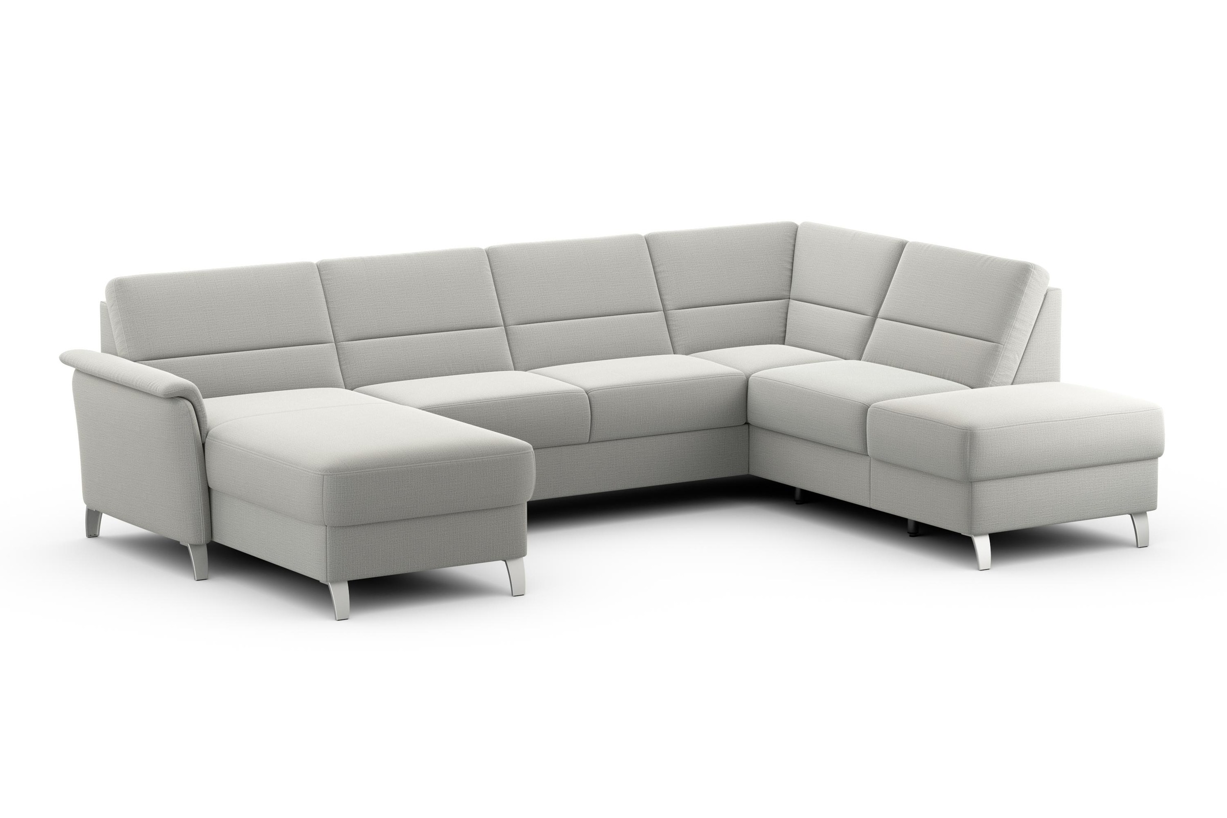 sit&more Wohnlandschaft »Palmera U-Form«, Federkern, wahlweise mit Bettfunktion und mit/ohne Stauraum