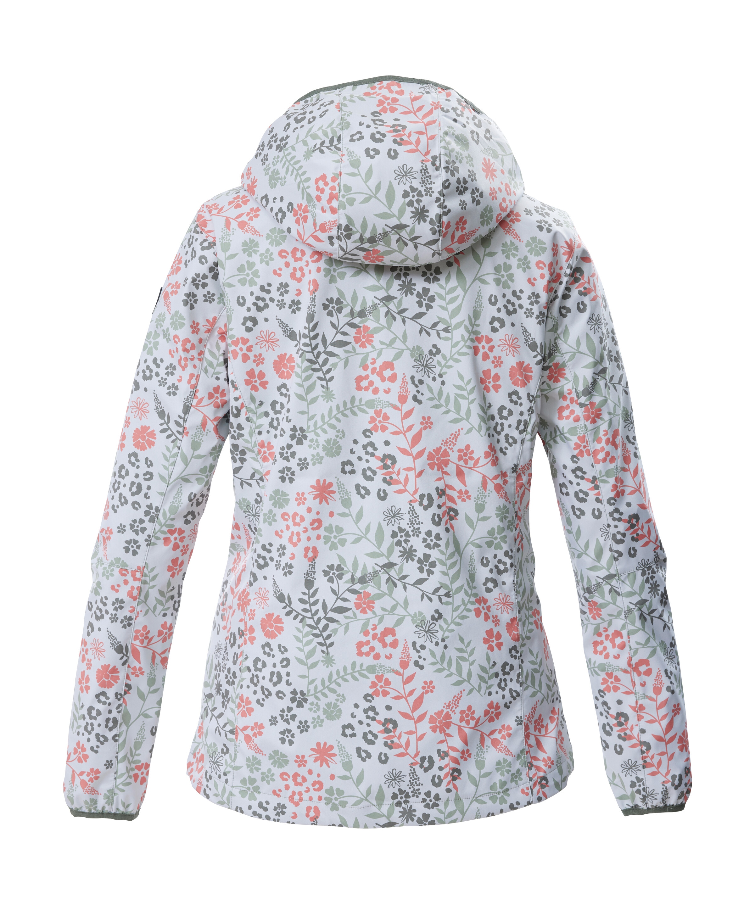 Killtec Softshelljacke »KOS 14 WMN SFTSHLL JCKT AOP« Wasserabweisende, atmungsaktive Softshelljacke mit Kapuze