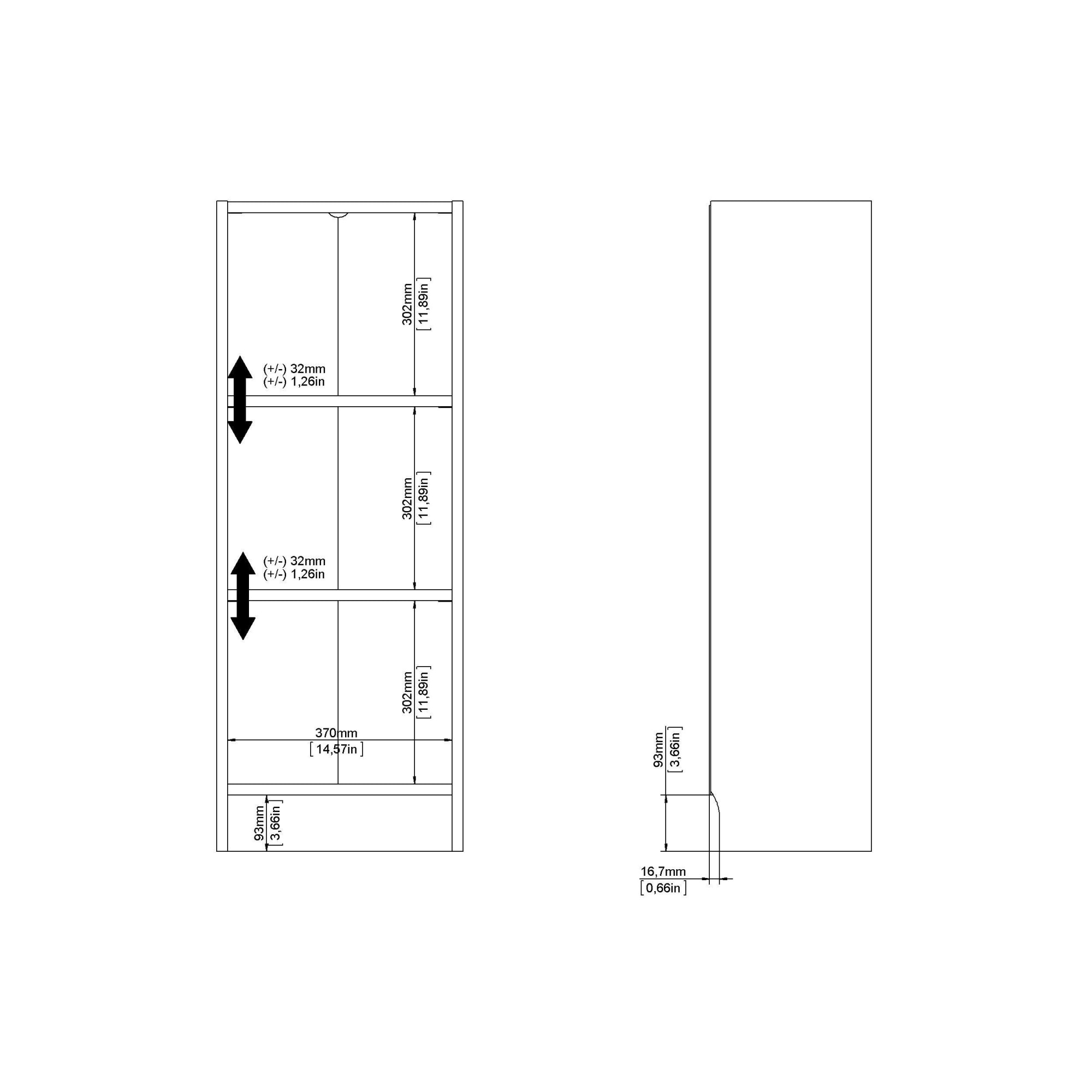INOSIGN Bücherregal »Basic Regal, Büroregal«, Standregal in verschiedenen Größen und Farben erhältlich