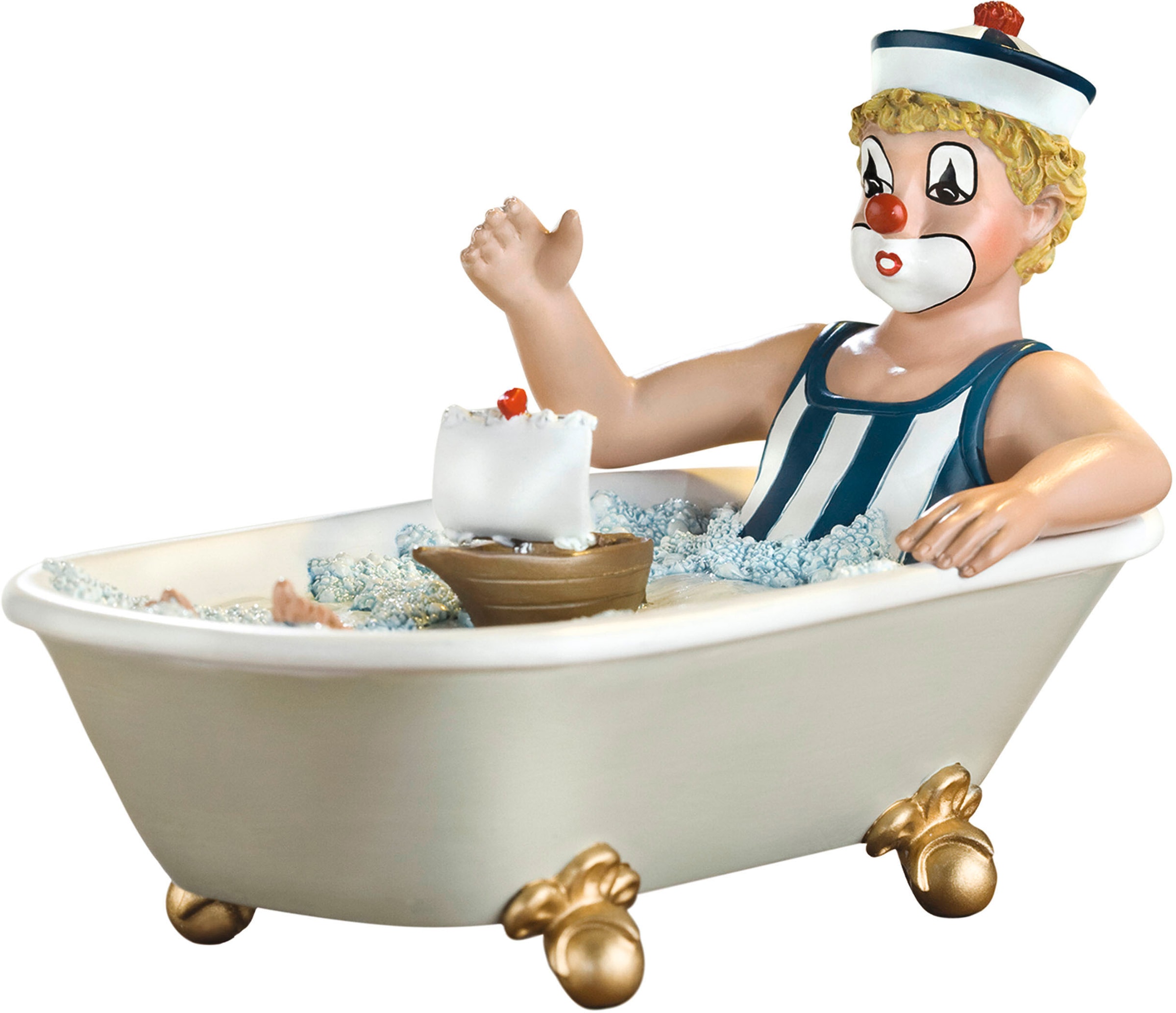 Gildeclowns Sammelfigur »Clown Dekofigur, Auf grosser Fahrt«, (1 St.),  handbemalt, Wohnzimmer kaufen online bei OTTO