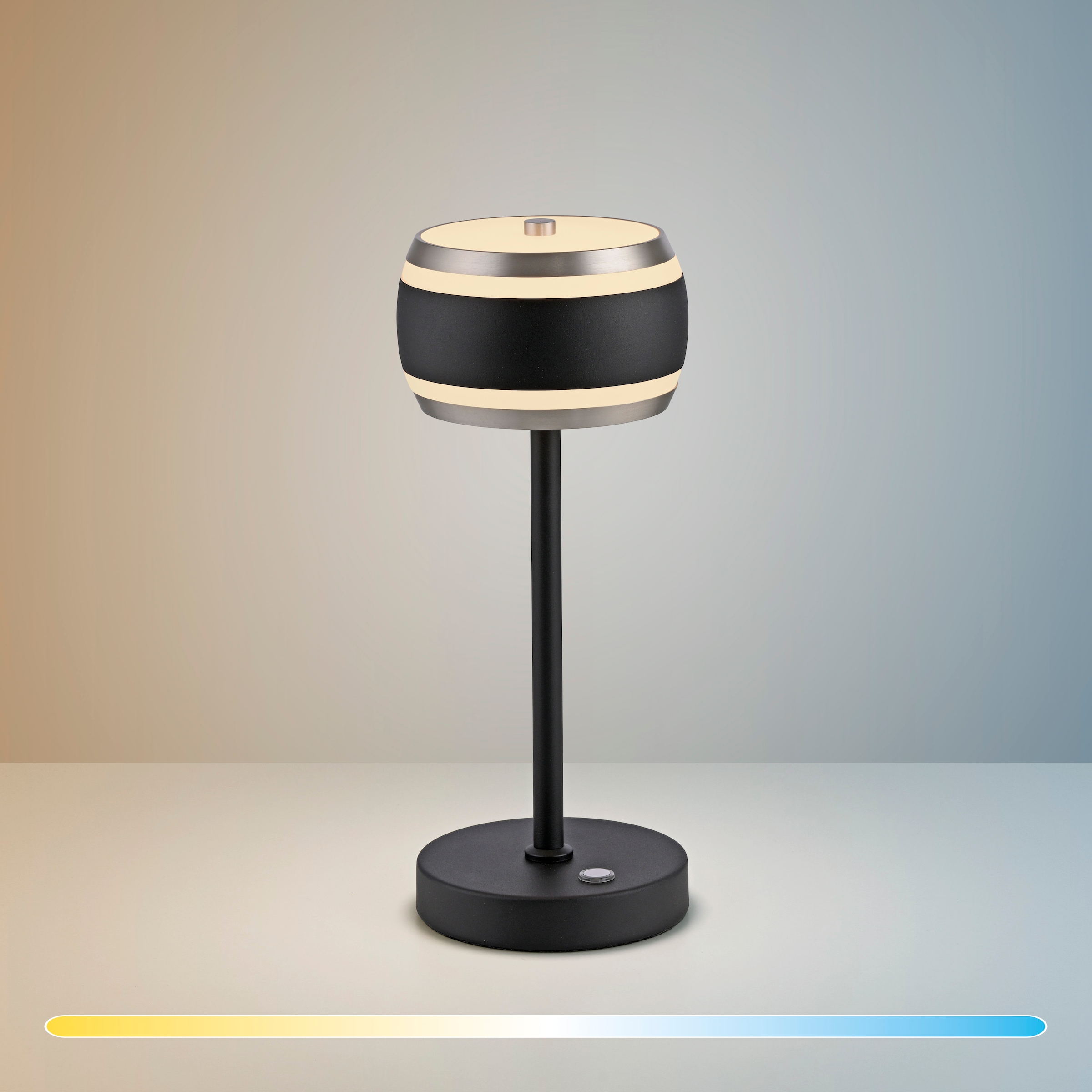 Neuhaus PURE LED Tischleuchte »PURE Falling Rings« LED-Board 1 Stk. warmweiß - kaltweiß Akkubetrieben, CCT, stufenlos dimmbar über Touchdimmer