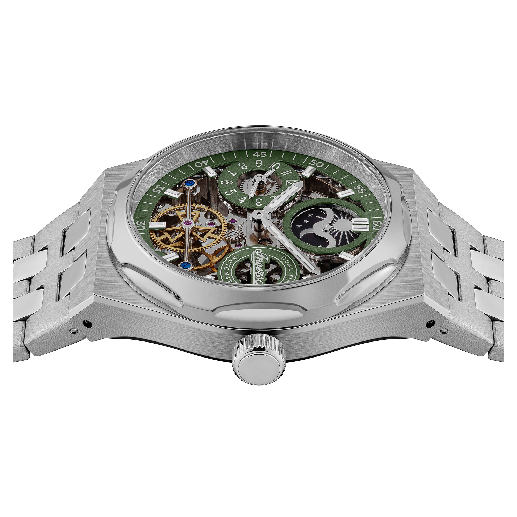 Ingersoll Automatikuhr »The Broadway« Armbanduhr, Herrenuhr, Mechanische Uhr, Edelstahlarmband, analog