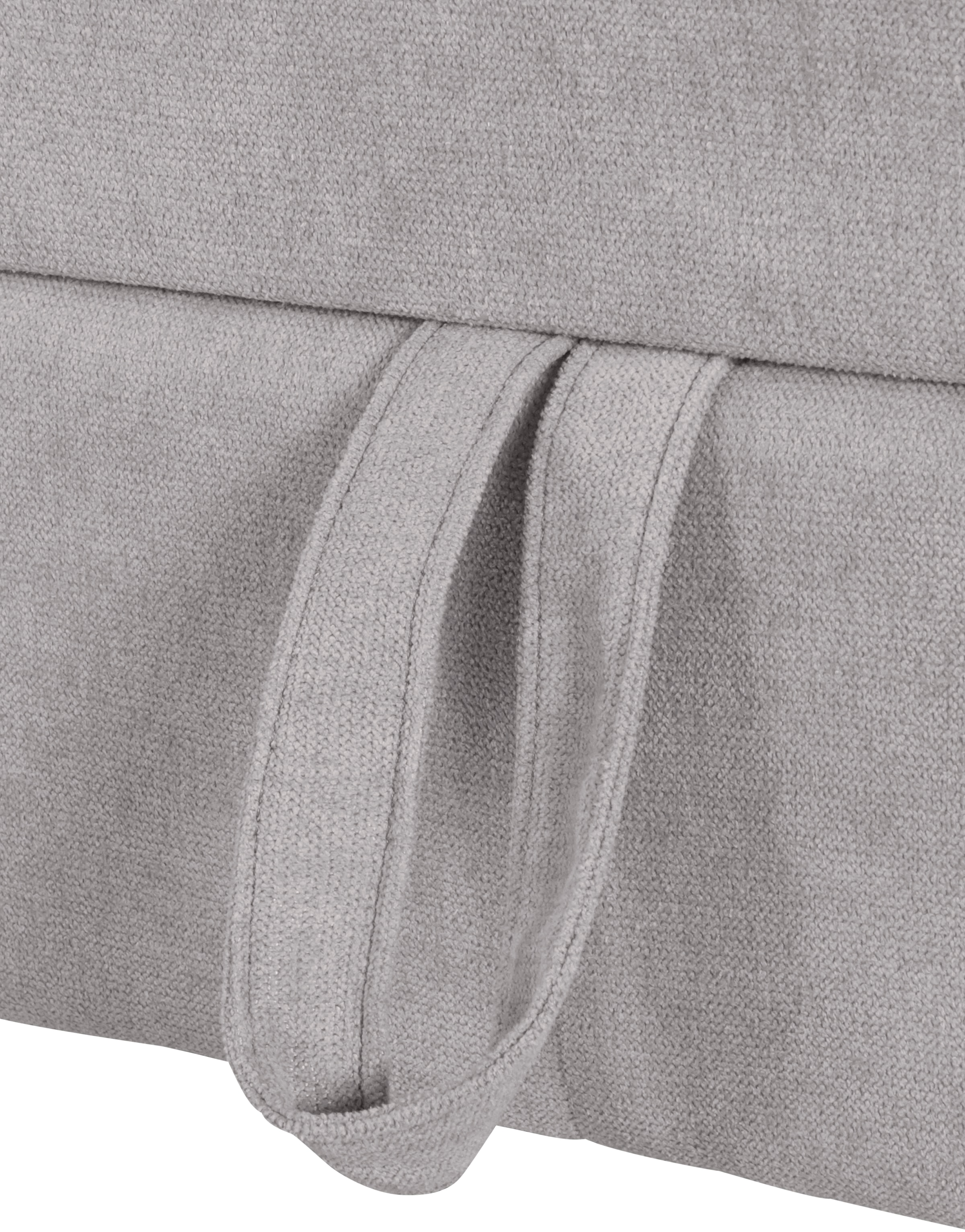 COTTA Ecksofa »Chef L-Form«, mit Kopfteilverstellung, edle Metallkufen, wahlweise mit Bettfunktion