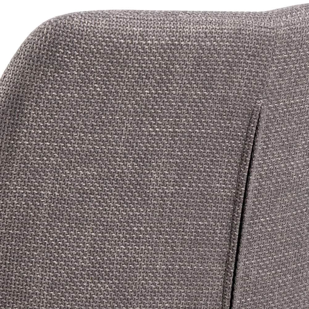 ACTONA GROUP Esszimmerstuhl »Lizzy Armlehnstuhl«, Luxus-Microfaser, Stoff, schwarze Stahlbeine, Armlehne, 2er-Set, Sitzhöhe: 49 cm