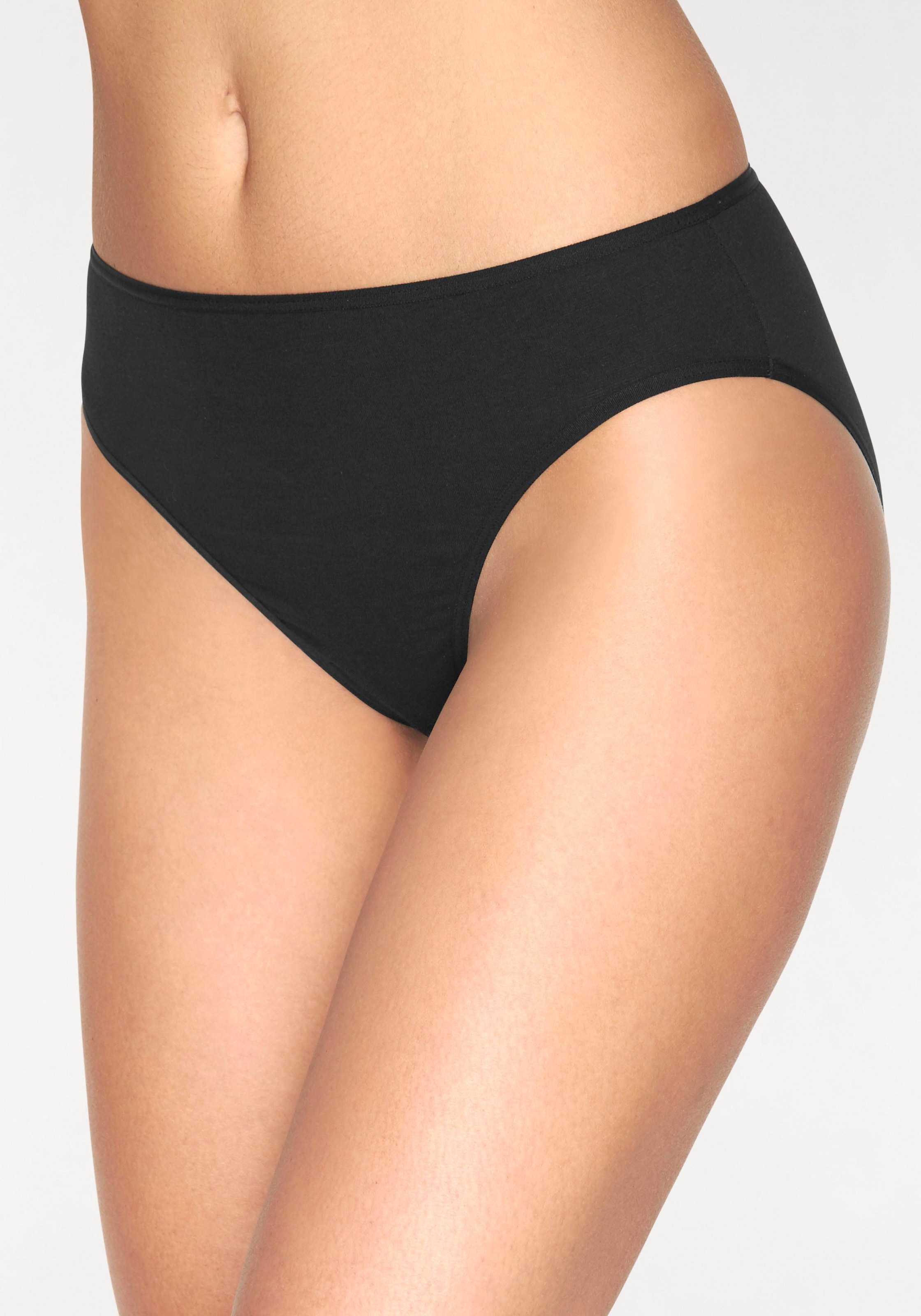 petite fleur Bikinislip, (10er-Pack), aus elastischer Baumwolle