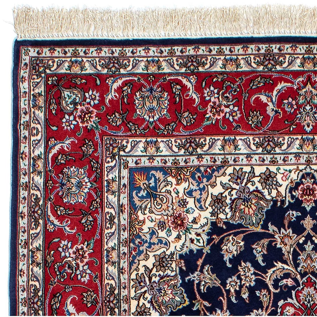 morgenland Wollteppich »Isfahan Medaillon 194 x 131 cm«, rechteckig