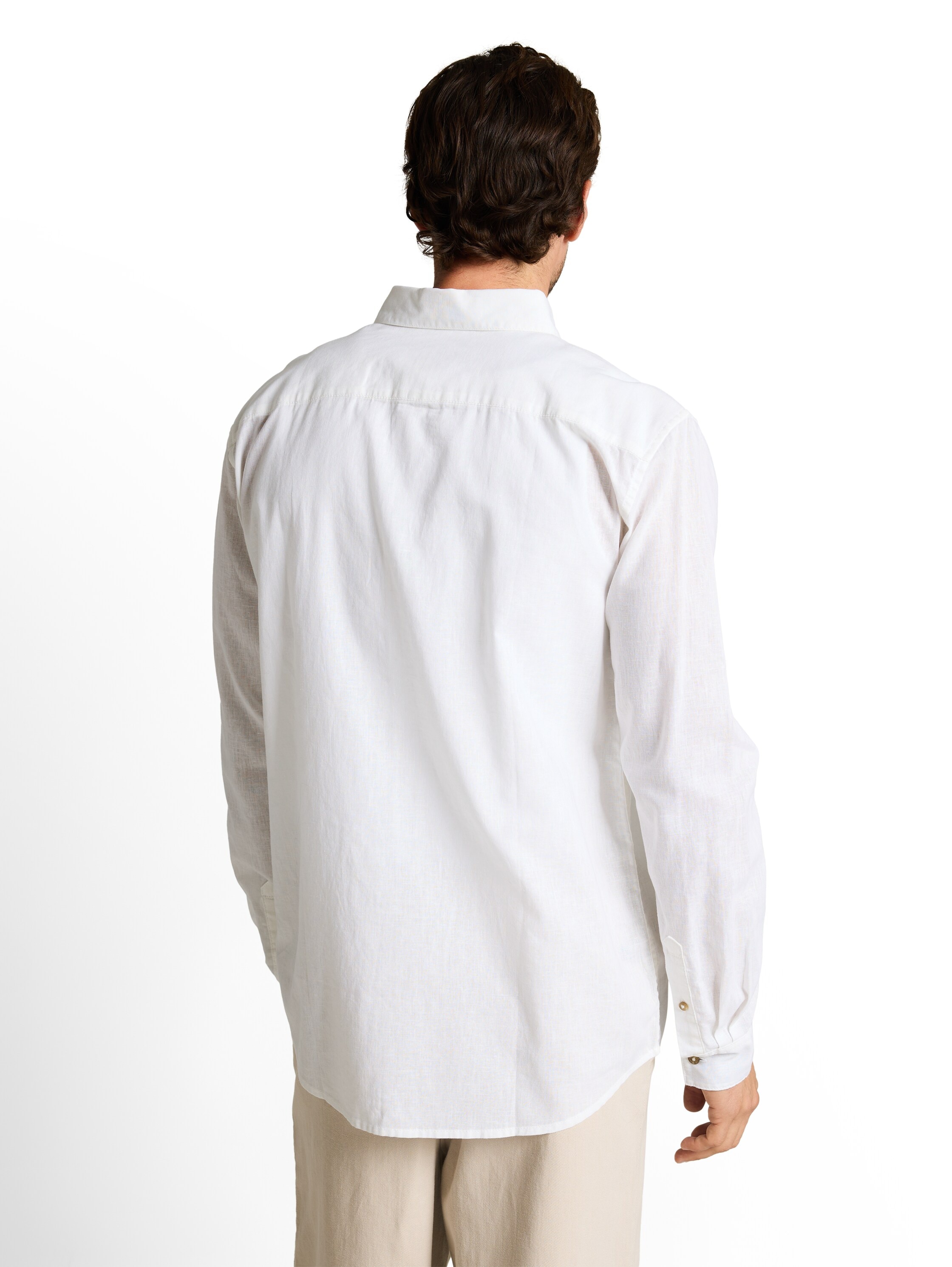 TOM TAILOR Langarmhemd mit Leinen