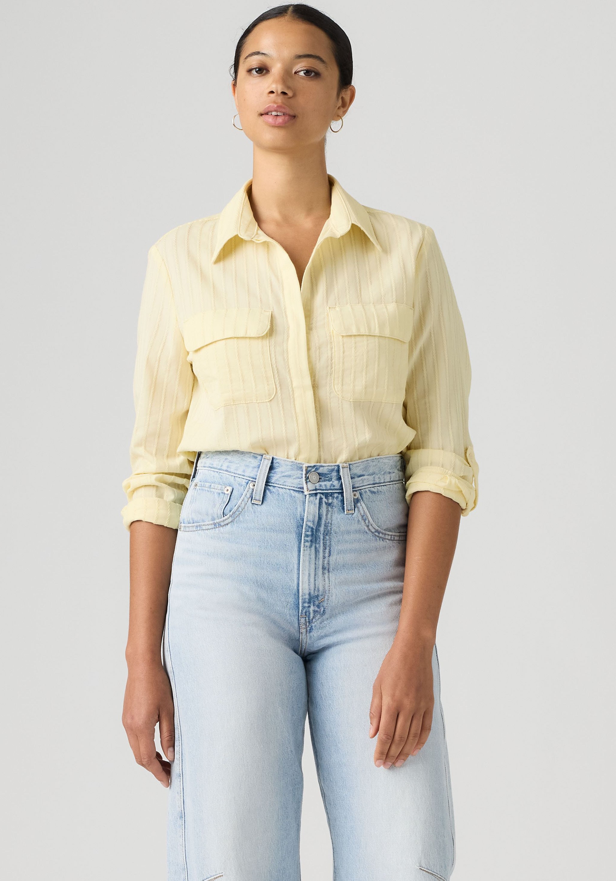 Levi's® Hemdbluse Krempelärmel mit Riegel