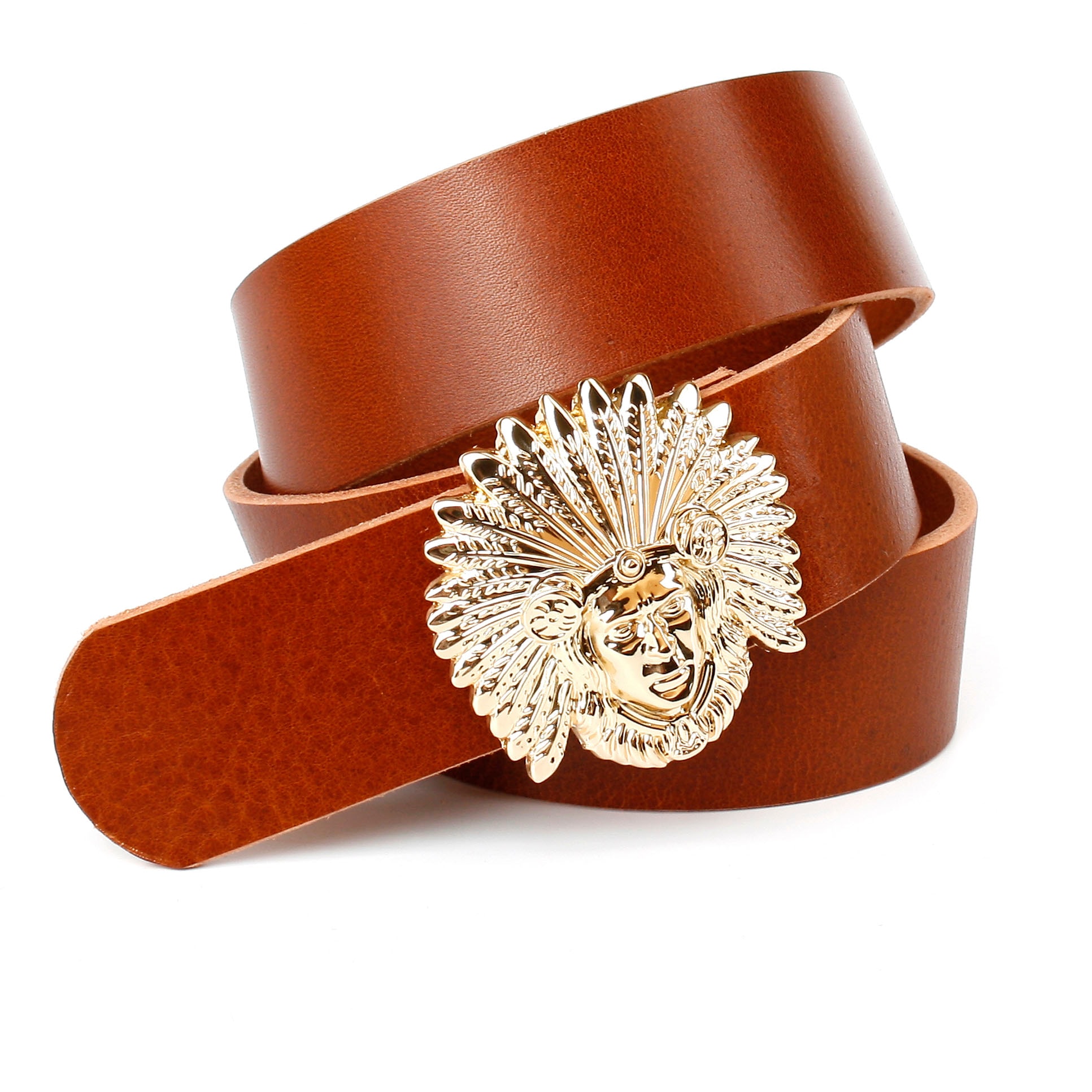 Anthoni im Online Shop Crown glänzender mit genarbt, Schließe Ledergürtel, OTTO