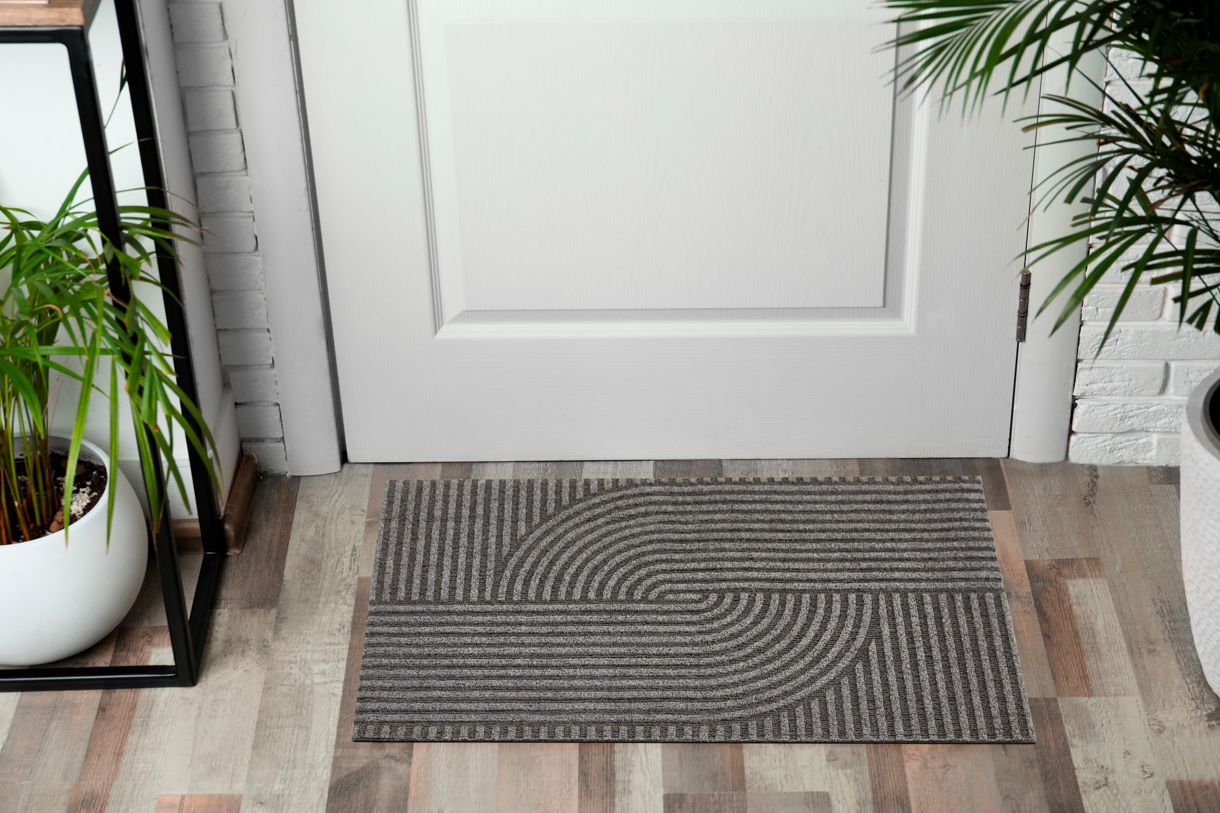 Andiamo Fußmatte »Yukon« rechteckig 6 mm Höhe Schmutzfangmatte, modernes Design, robust, waschbar, rutschhemmend
