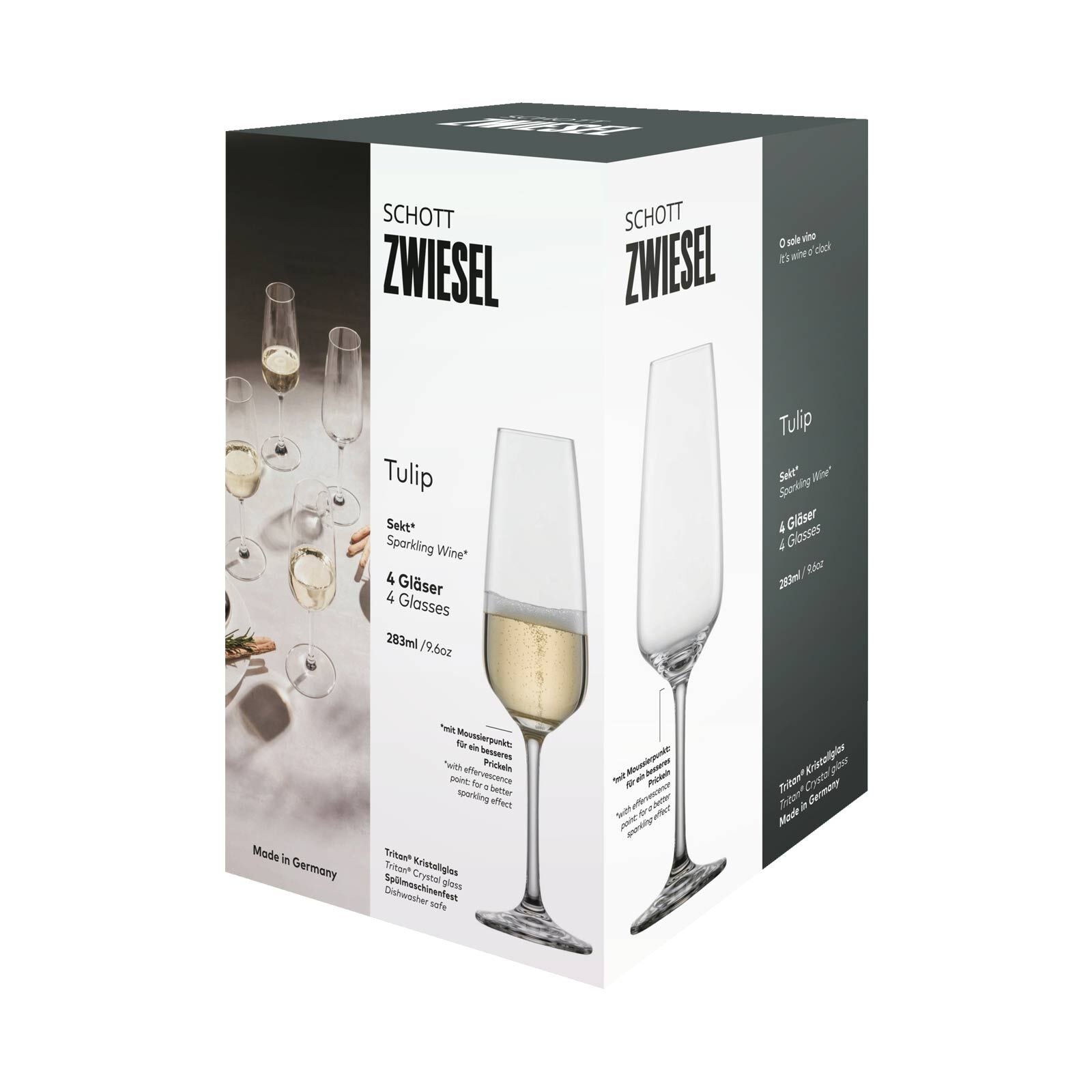 SCHOTT-ZWIESEL Sektglas »Sektgläser Tulip 283 ml 4er Set transparent«