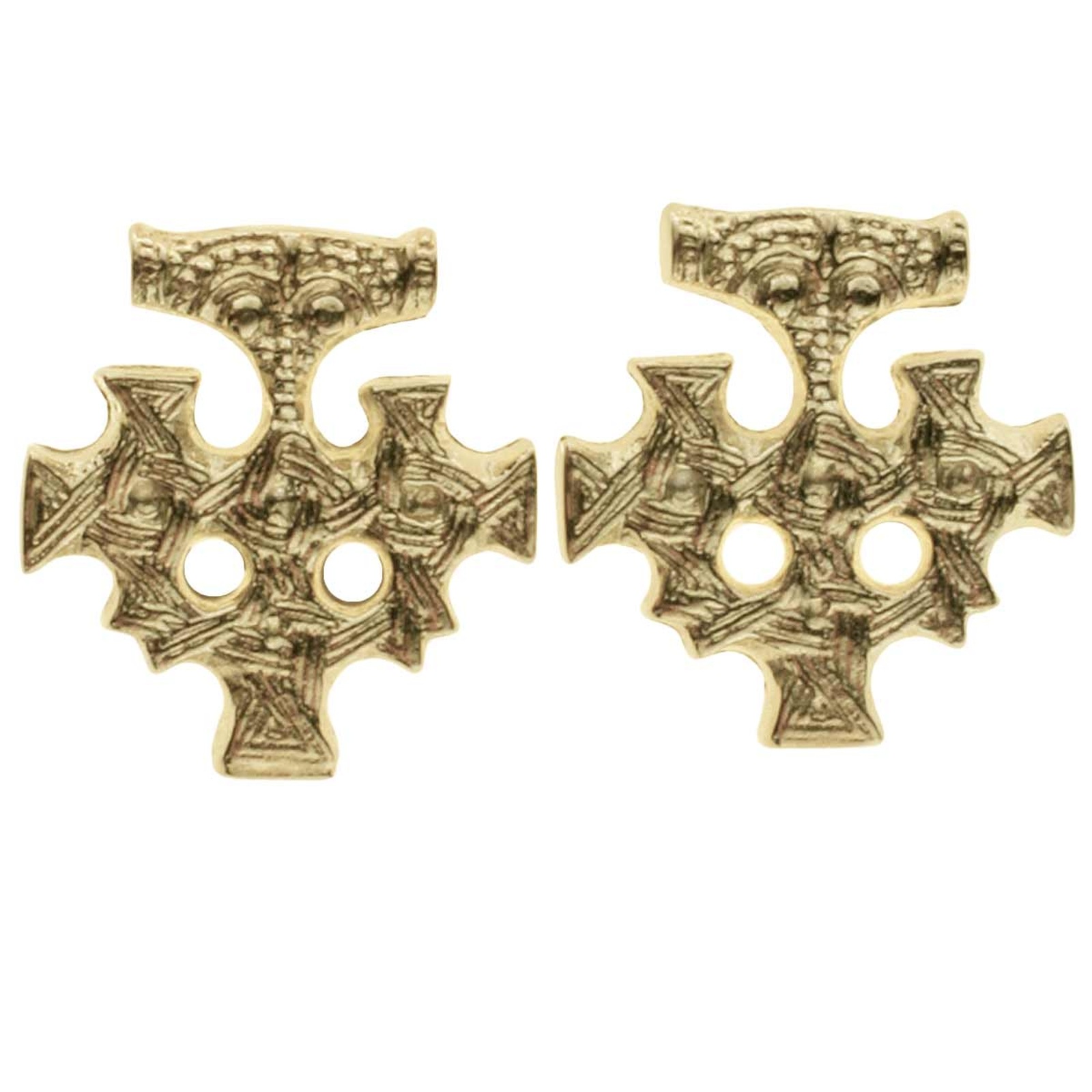 OSTSEE-SCHMUCK Paar Ohrstecker »- Hiddensee 15 x 13 mm - Silber 925/000, vergoldet -,«