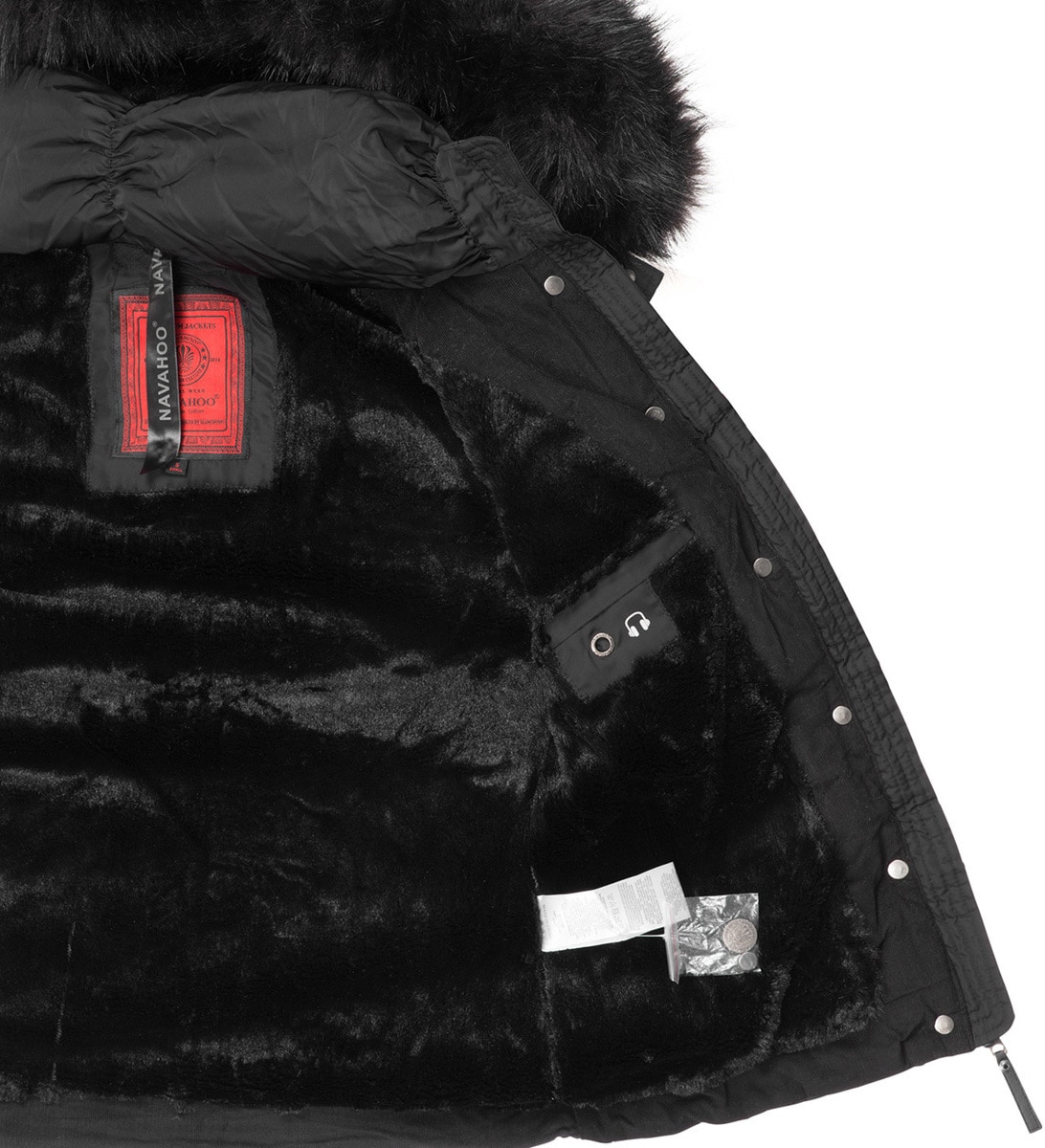 Navahoo Steppjacke »Navahoo Chloe warme Damen Winter Jacke Parka Mantel Stepp Kurzjacke gefüttert NEU B301«