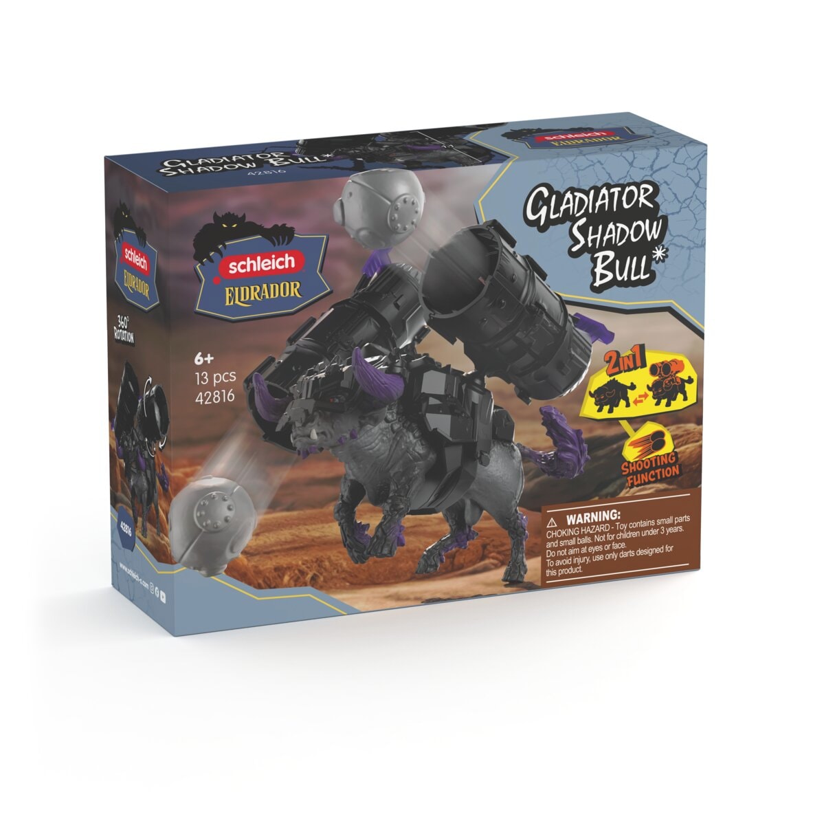 Schleich® Spielfigur »ELDRADOR® CREATURES, Gladiator Schattenstier (42816)«