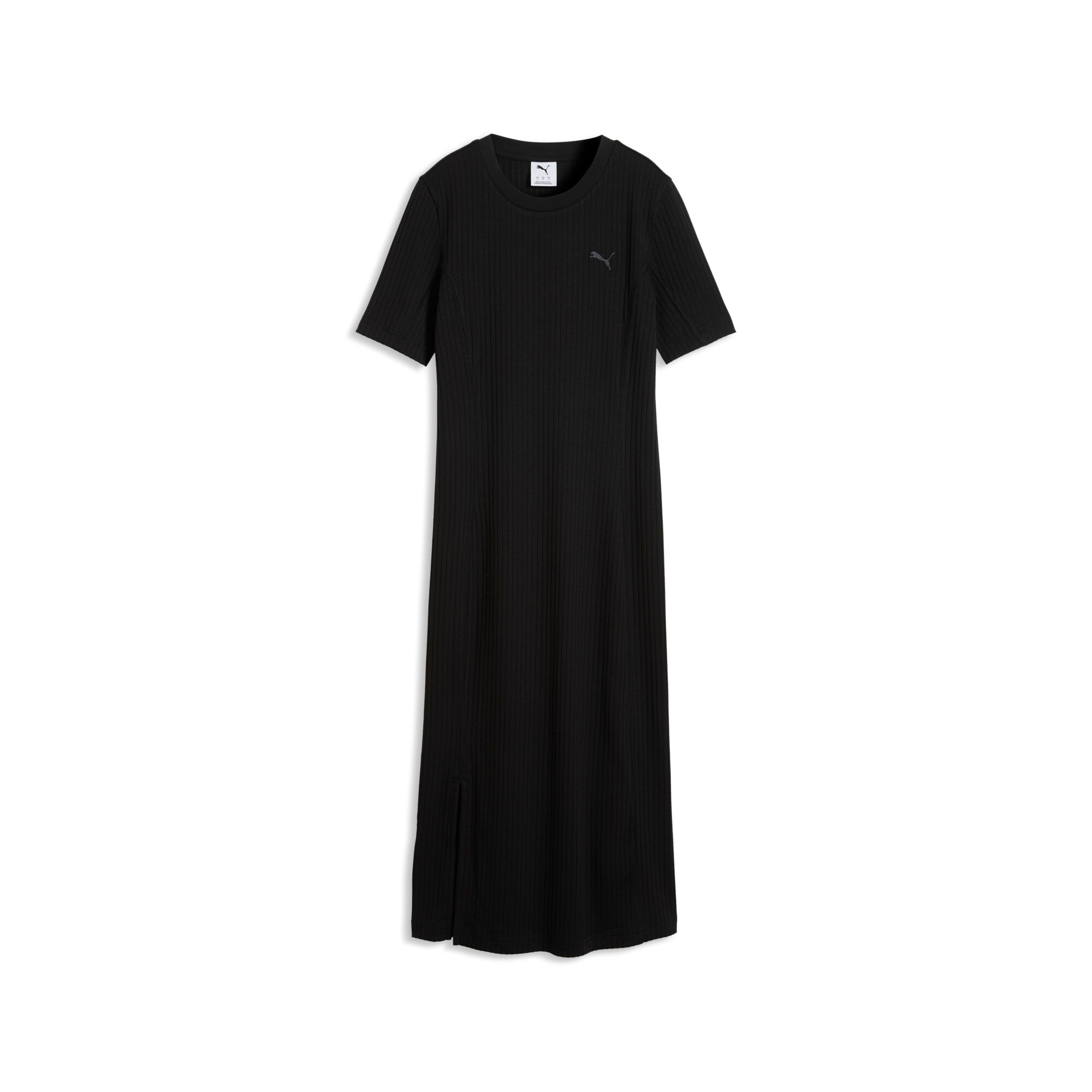 PUMA Sweatrock »HER RIB DRESS« sportlicher Schnitt, unifarbenes Design, kniebedeckende Länge